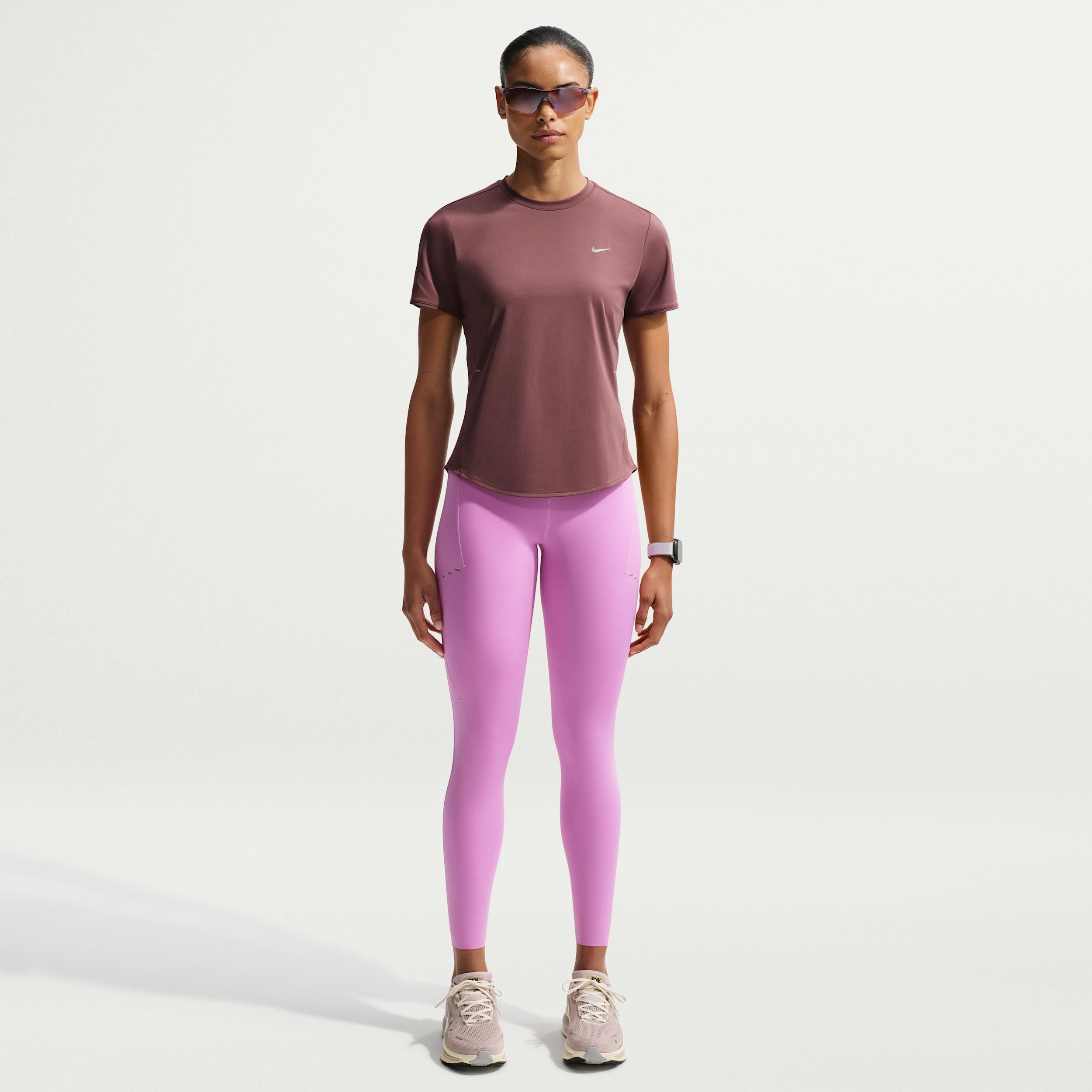 Nike Women's Swift High-Waisted 7/8 Running Leggings with Pockets by NIKE