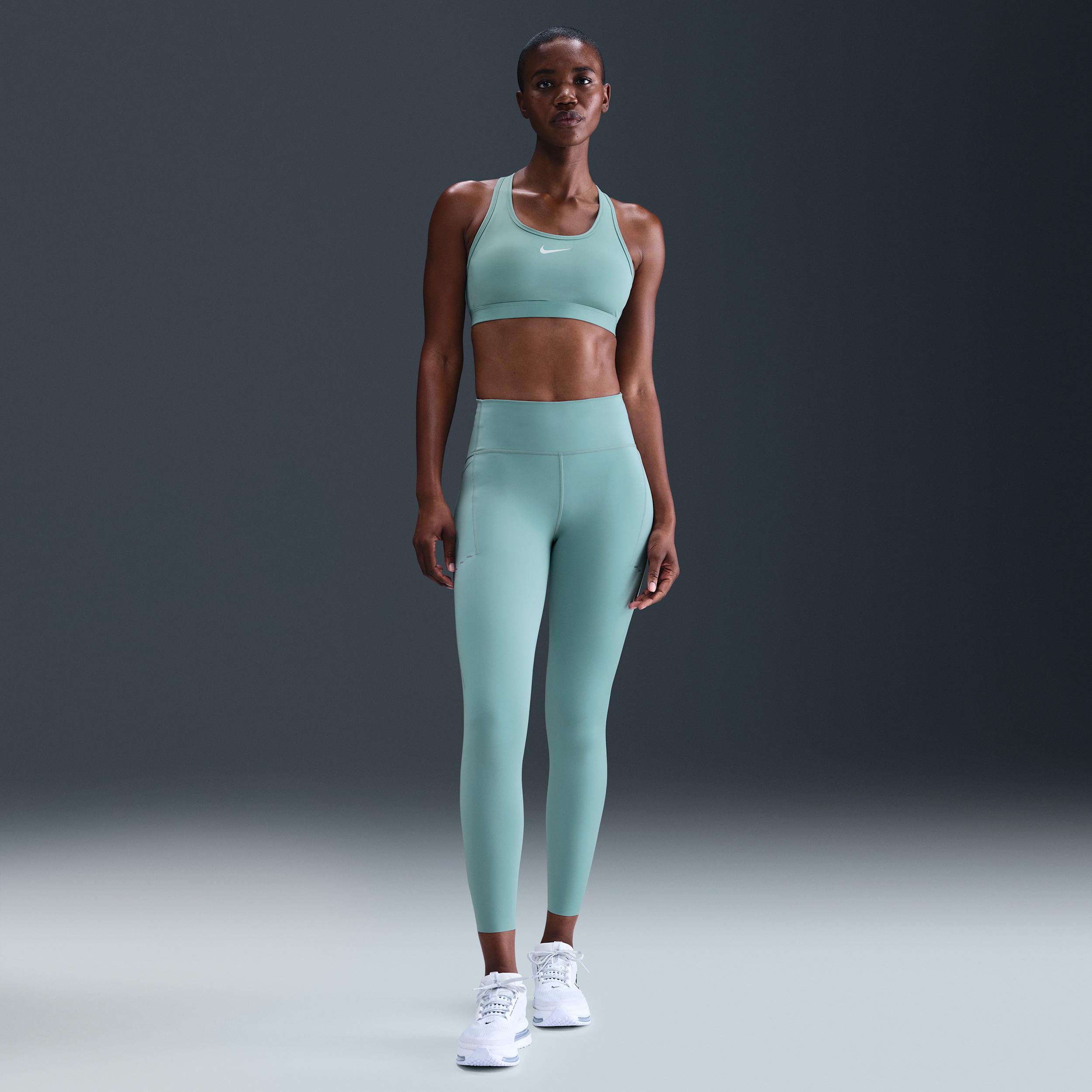 Nike Women's Swift High-Waisted 7/8 Running Leggings with Pockets by NIKE