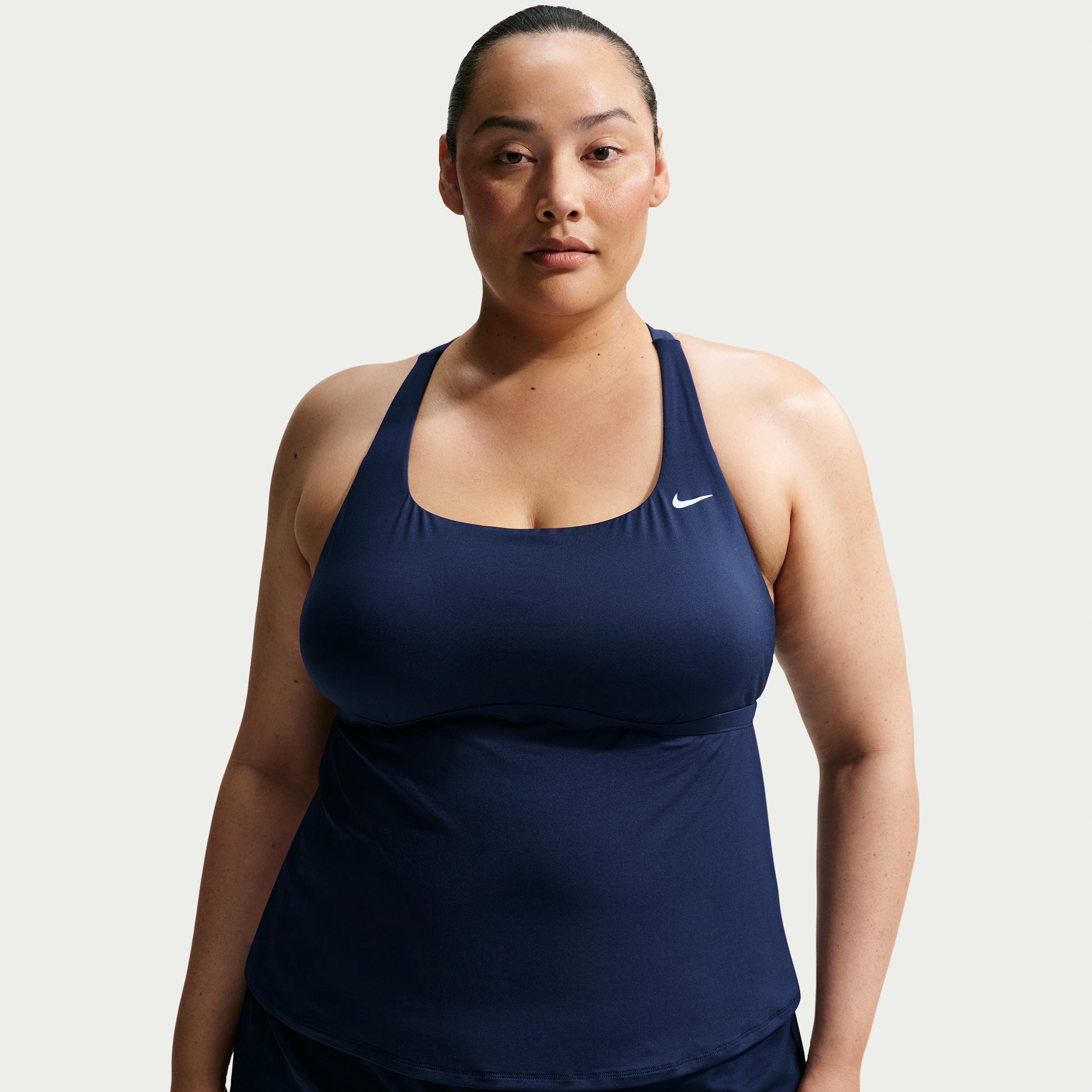 Nike Women's Swim Effortless Essential Square Neck Tank Topini (Plus Size) by NIKE