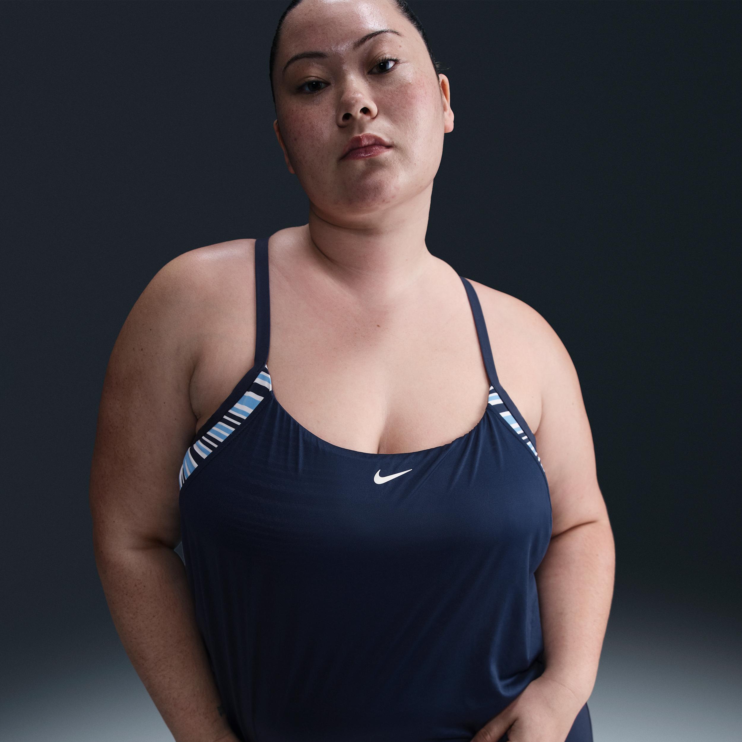 Nike Women's Swim Layered Tank Topini (Extended Sizing) by NIKE