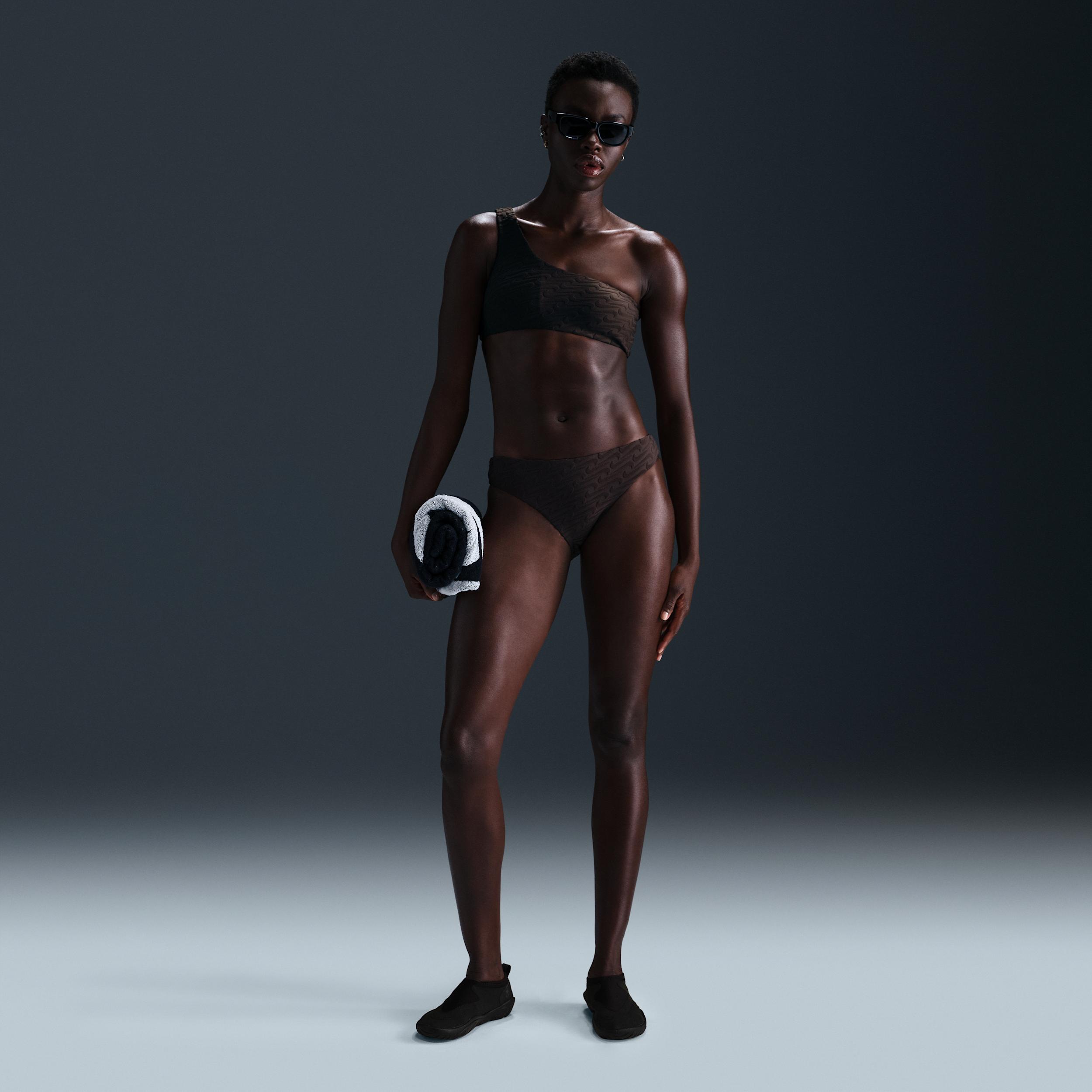 Nike Women's Swim Swoosh Link Terry Hipster Bikini Bottom by NIKE