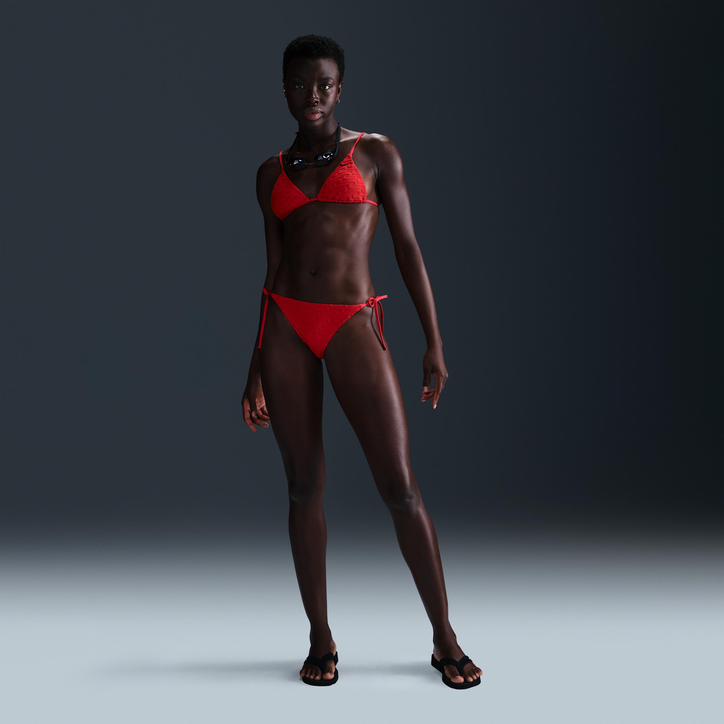 Nike Women's Swim Terry Texture Tie String Bikini Bottom by NIKE