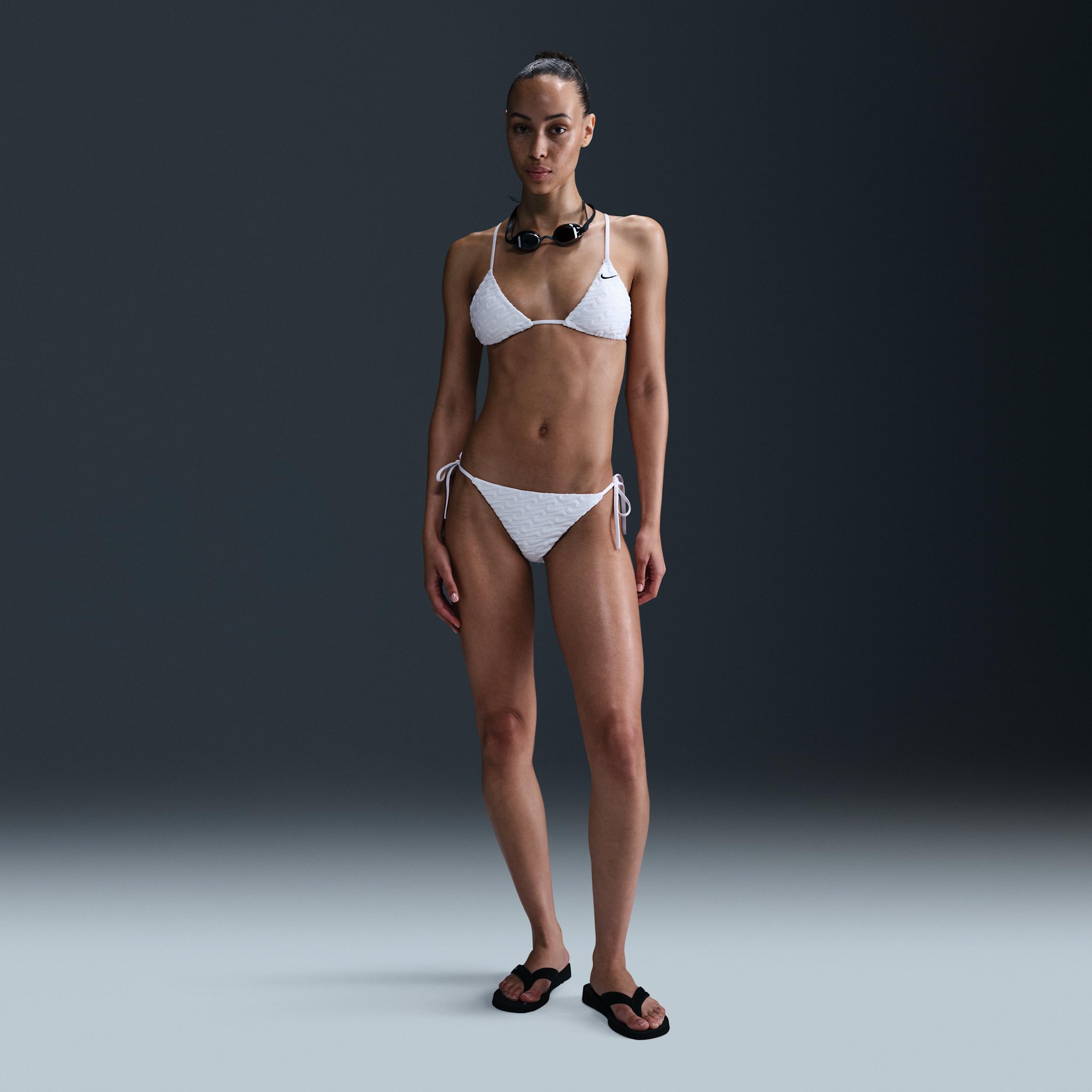 Nike Women's Swim Terry Texture Tie String Bikini Bottom by NIKE