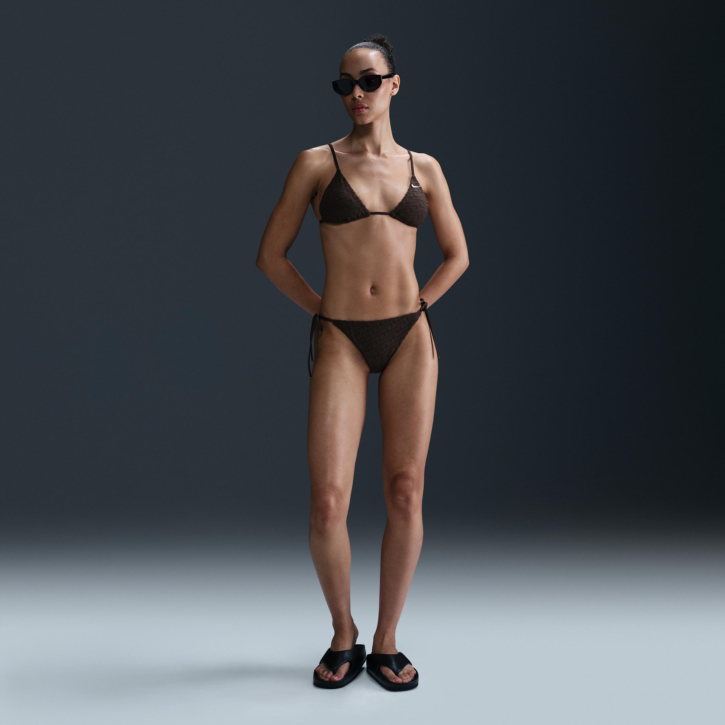 Nike Women's Swim Terry Texture Tie String Bikini Bottom by NIKE
