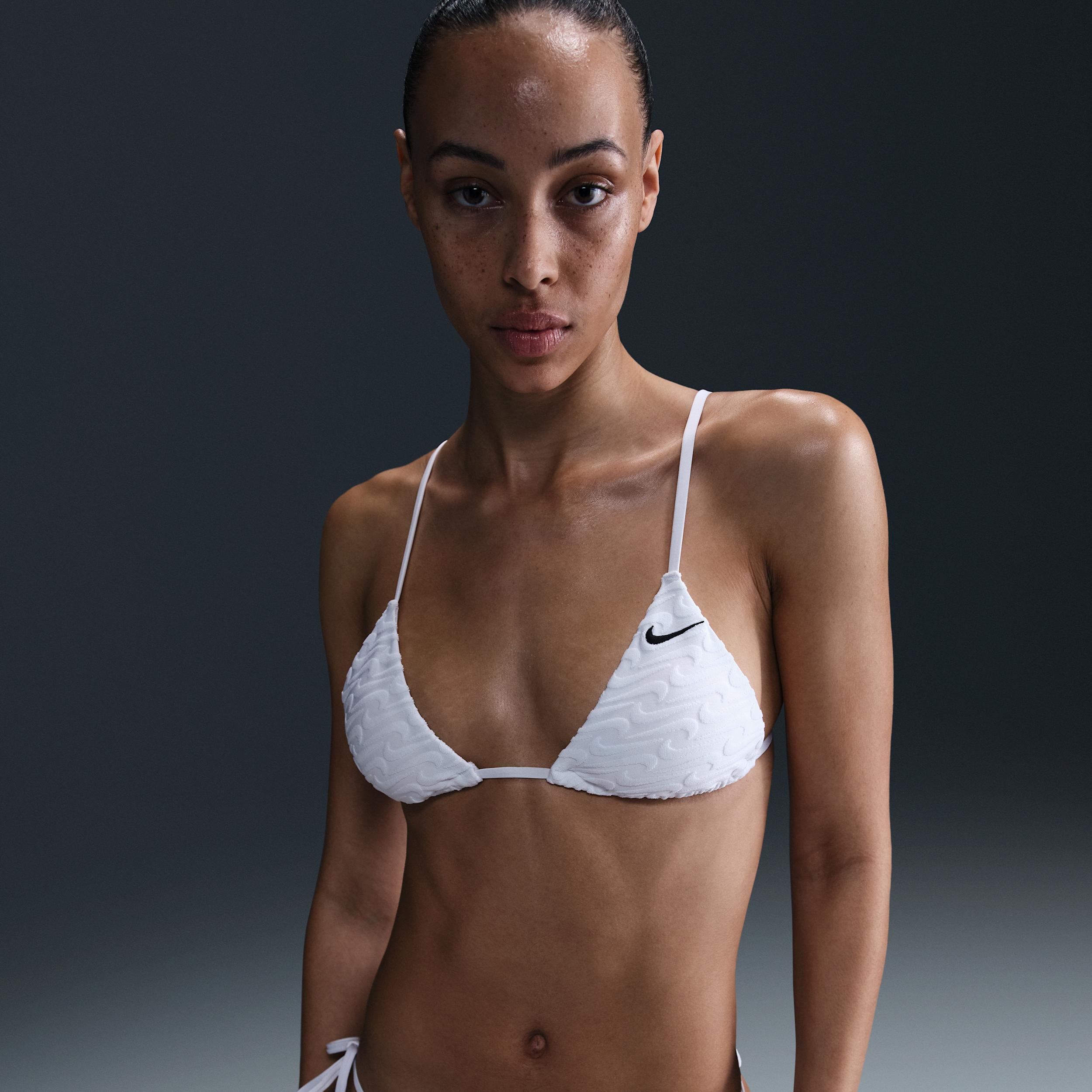 Nike Women's Swim Terry Texture Triangle Bikini Top by NIKE