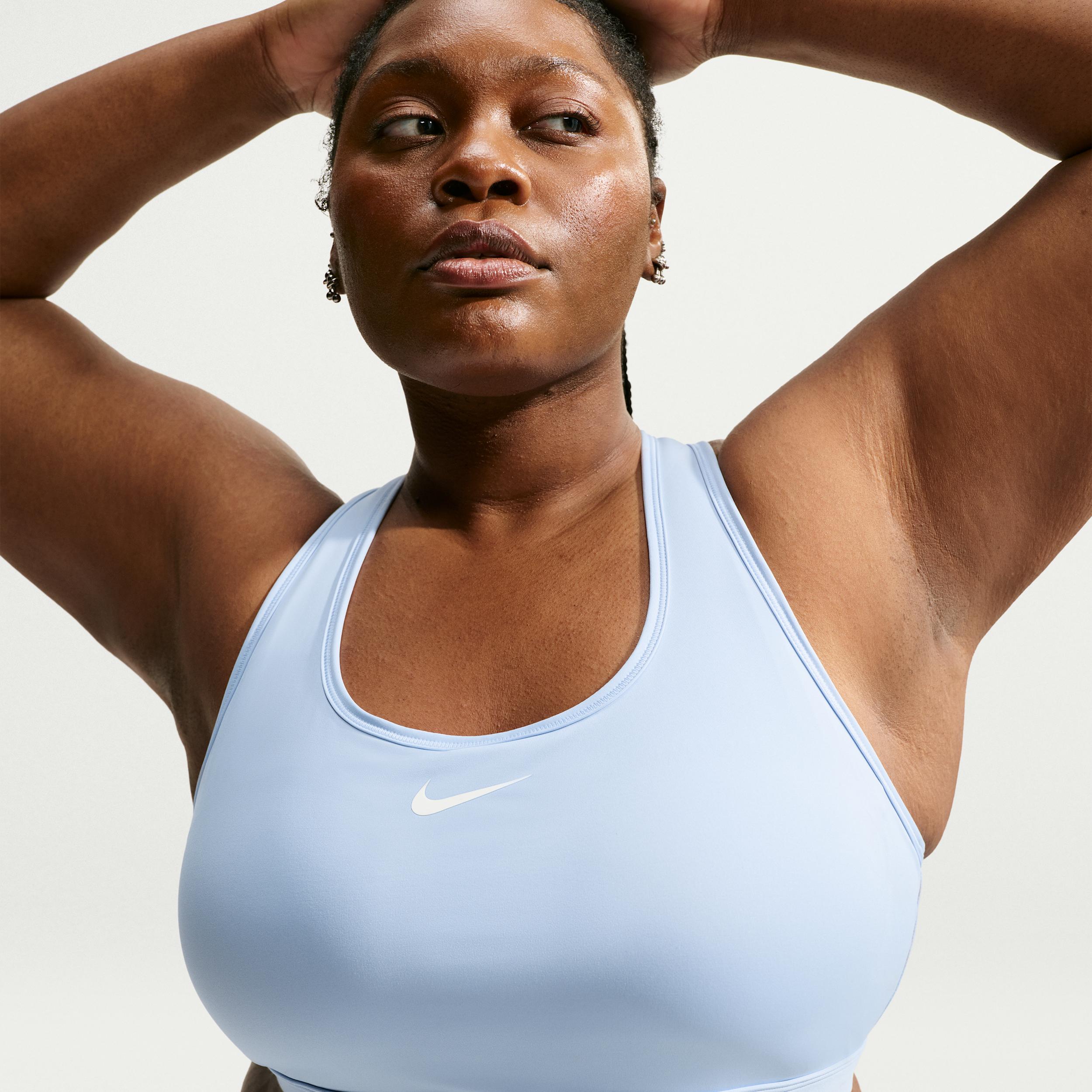 Nike Women's Swoosh Medium Support Padded Sports Bra (Plus Size) by NIKE