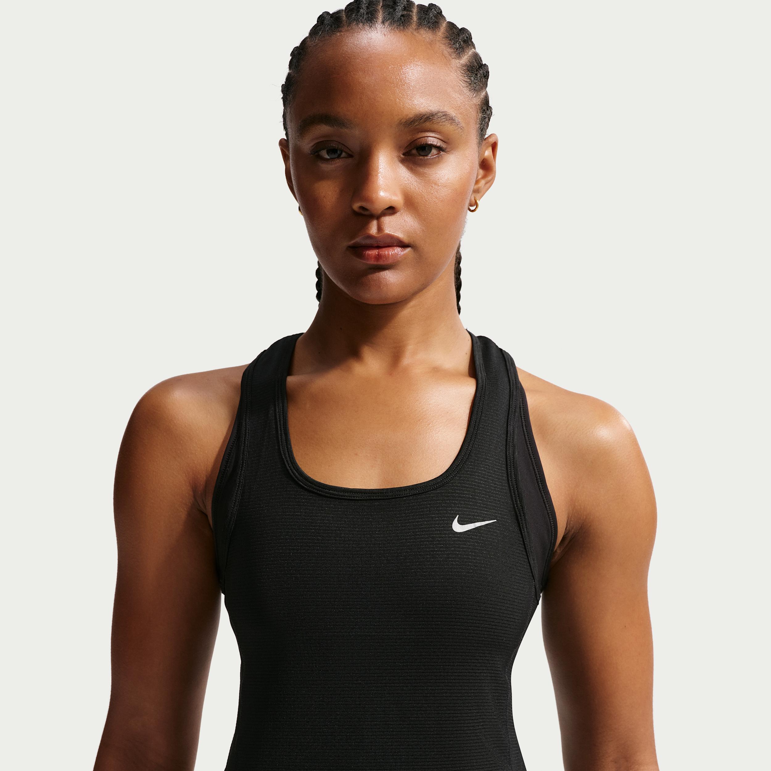 Nike Women's Tempo Dri-FIT Cropped Mesh Tank Top by NIKE