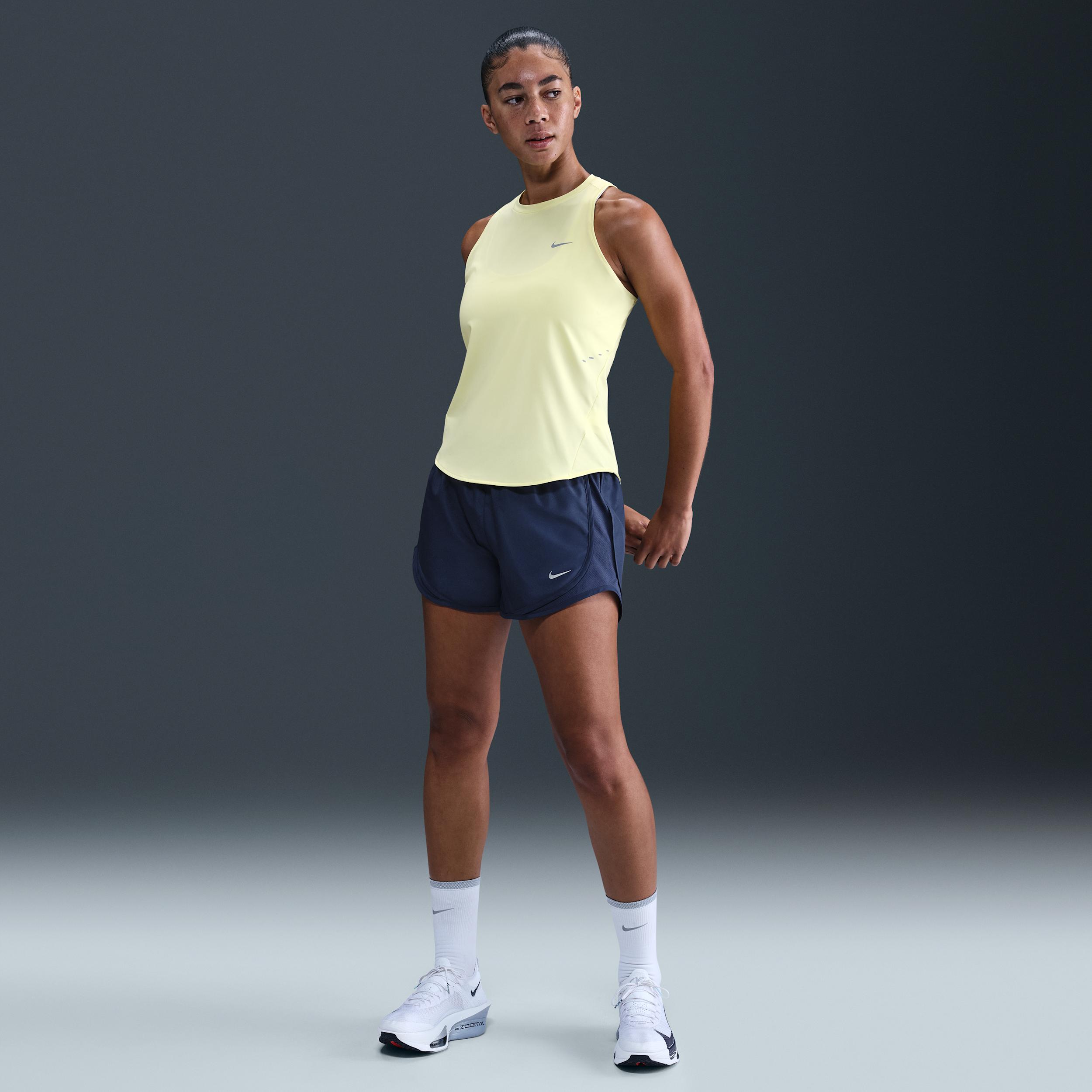 Nike Women's Tempo Dri-FIT Mid-Rise Brief-Lined Running Shorts by NIKE