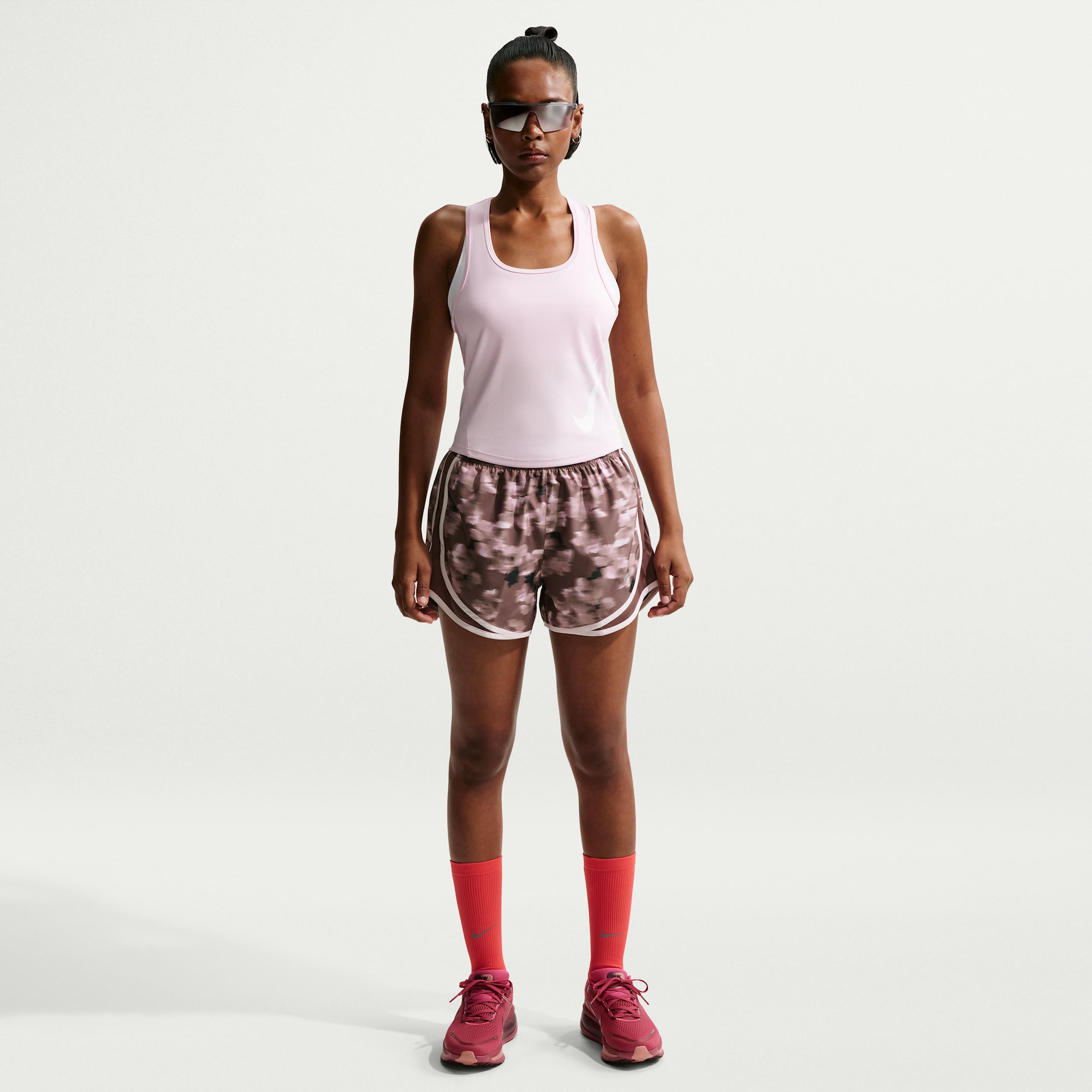 Nike Women's Tempo Mid-Rise 3" Brief-Lined Printed Running Shorts by NIKE