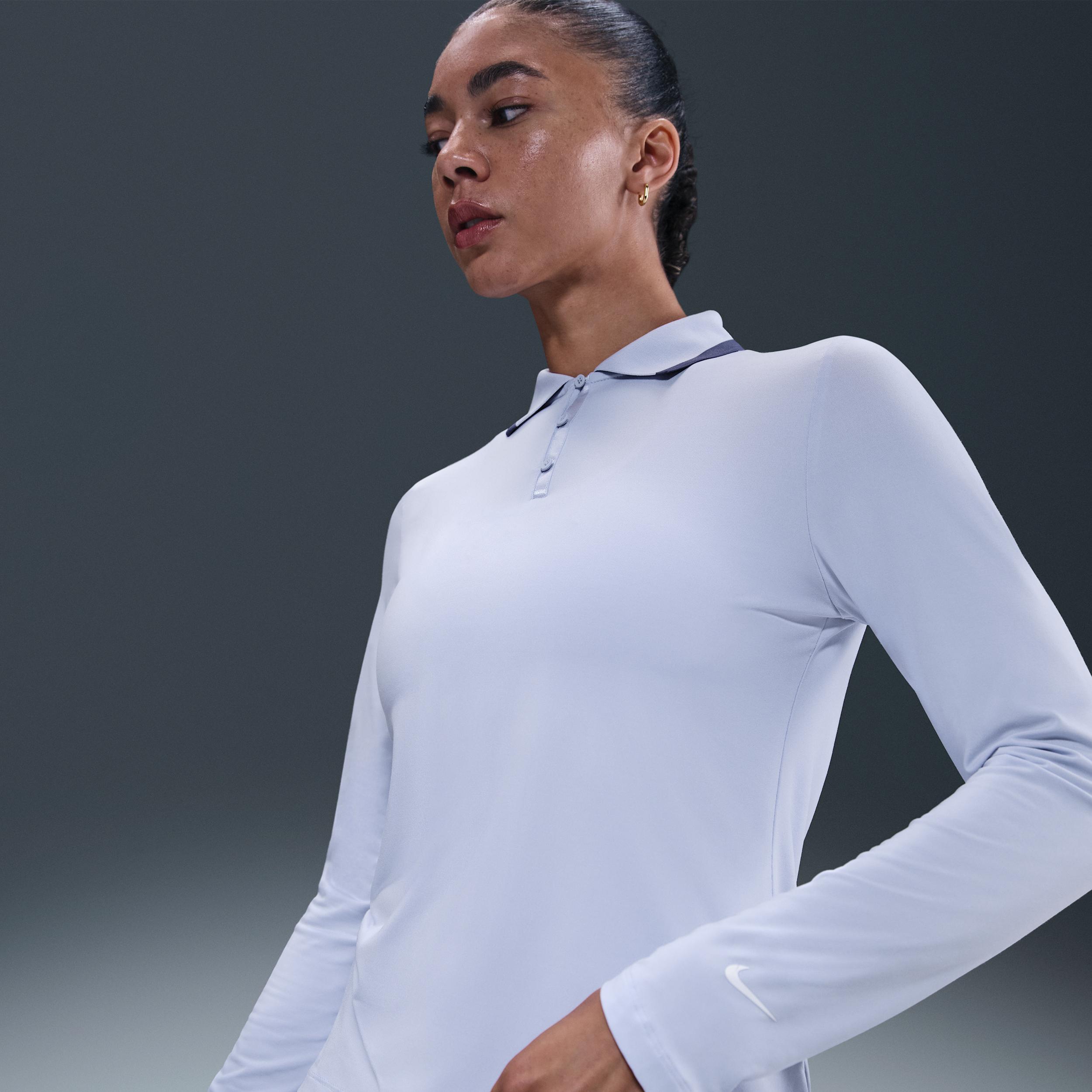 Nike Women's Tour Dri-FIT UV Protection Long-Sleeve Golf Polo by NIKE Nike Women's Tour Dri-FIT UV Protection Long-Sleeve Golf Polo by NIKE