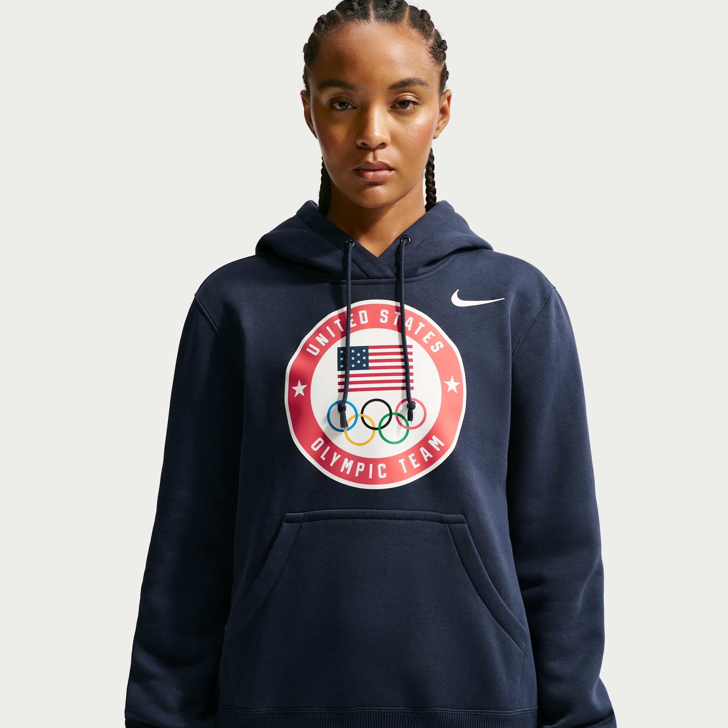 Nike Women's United States Olympic Team Phoenix Fleece Fleece Hoodie by NIKE