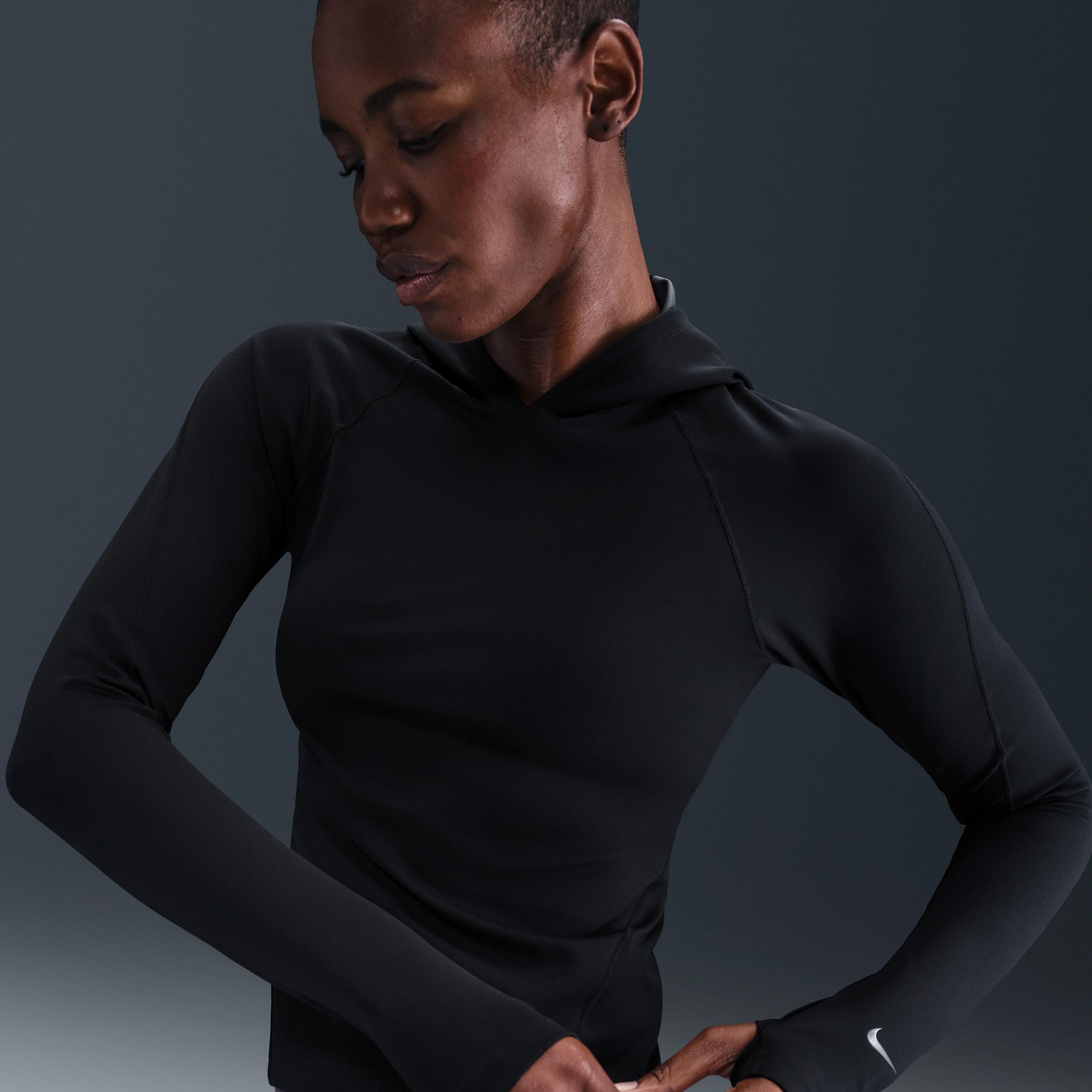 Nike Women's Universa Dri-FIT Slim Hooded Long-Sleeve Top by NIKE