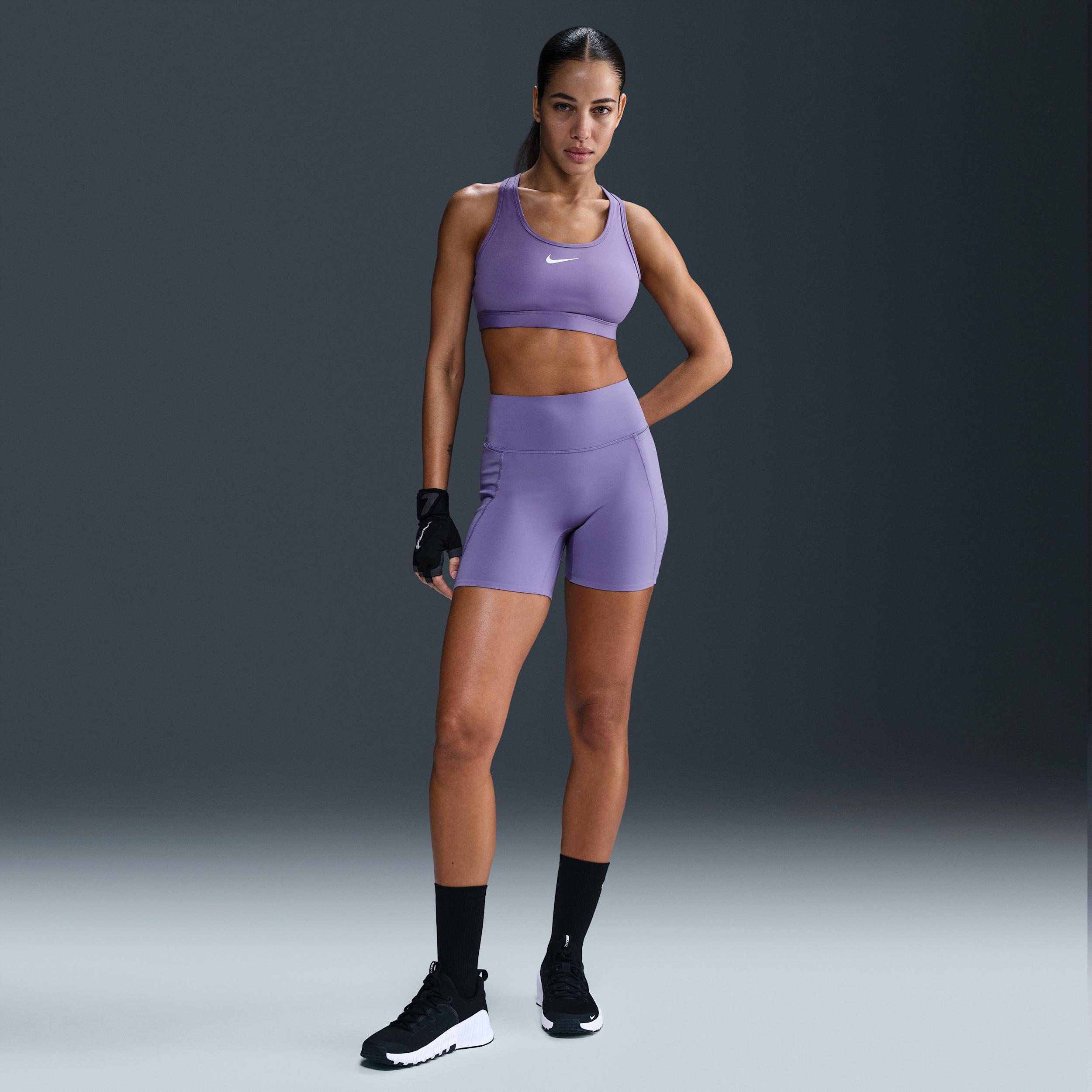 Nike Women's Universa High-Waisted 5" Biker Shorts with No Front Seam by NIKE Nike Women's Universa High-Waisted 5" Biker Shorts with No Front Seam by NIKE