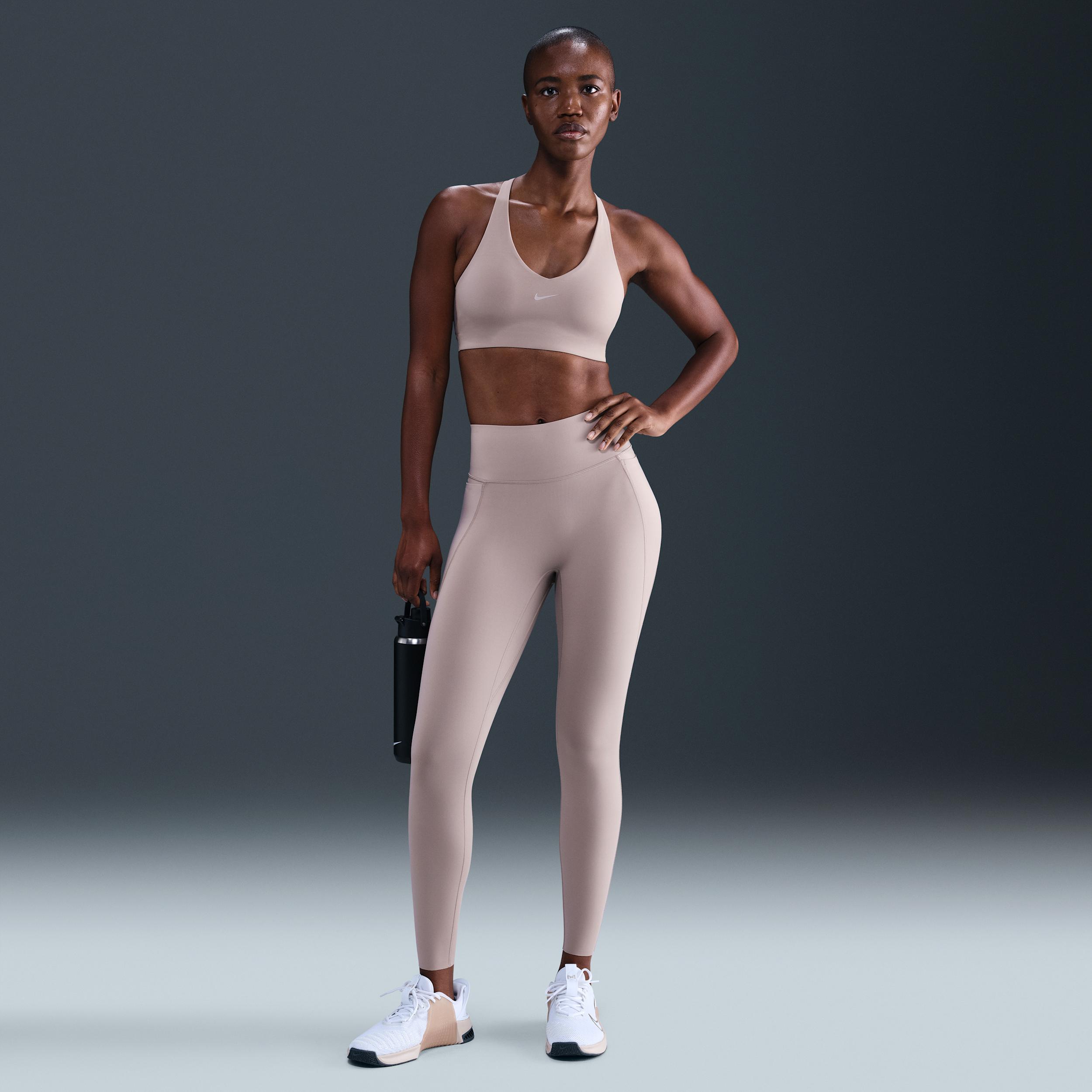 Nike Women's Universa High-Waisted 7/8 Leggings with No Front Seam by NIKE