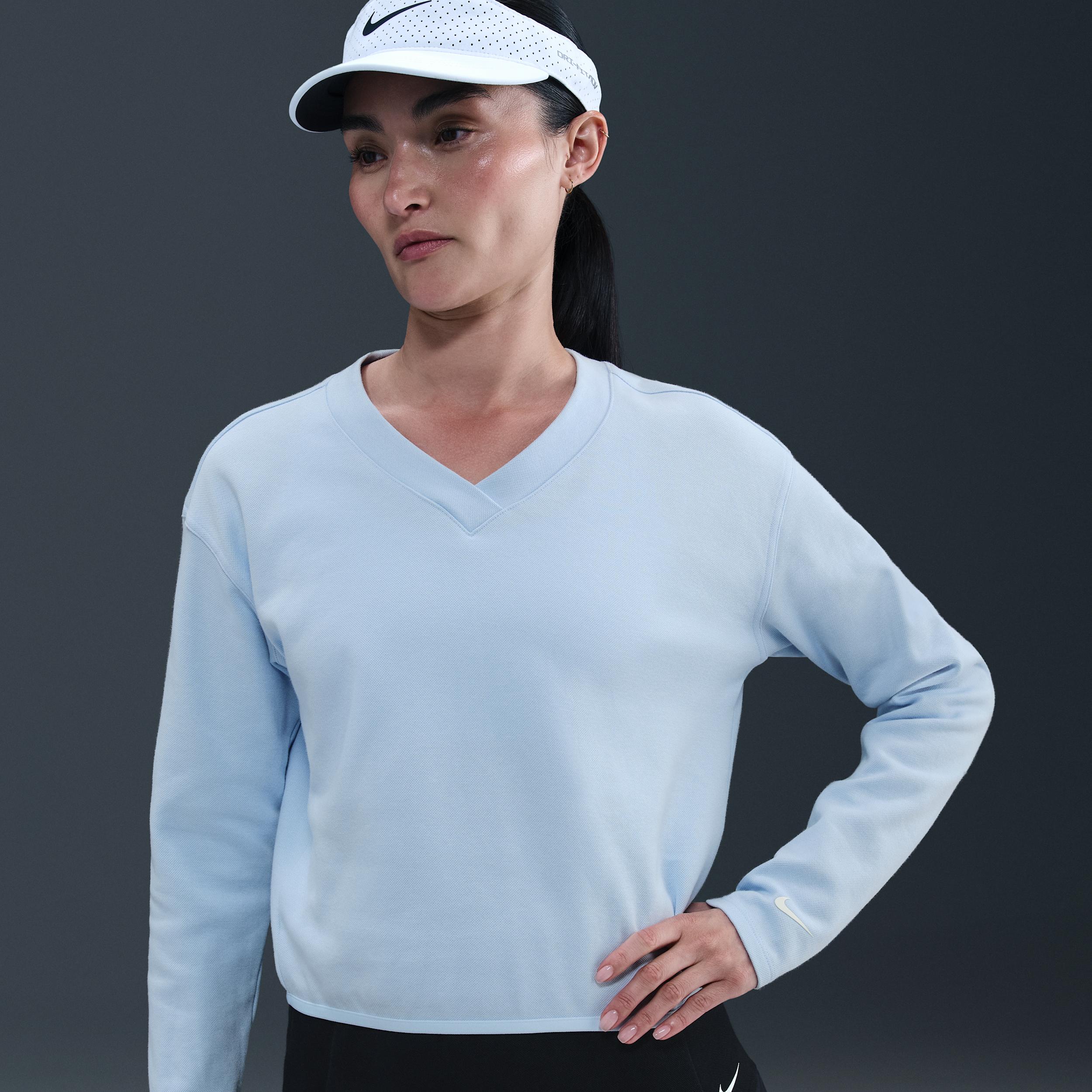 Nike Women's V-Neck Long-Sleeve Golf Top by NIKE