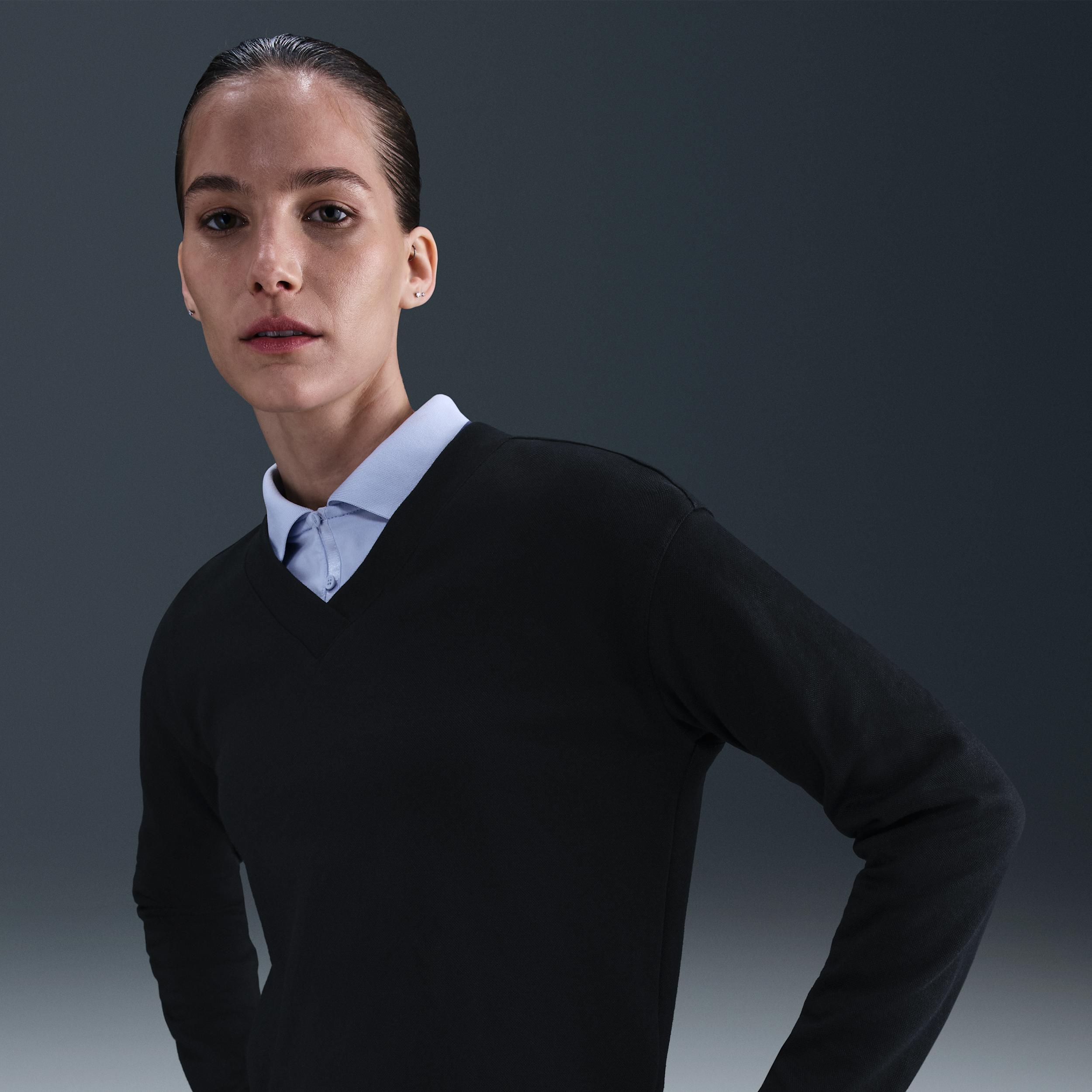 Nike Women's V-Neck Long-Sleeve Golf Top by NIKE