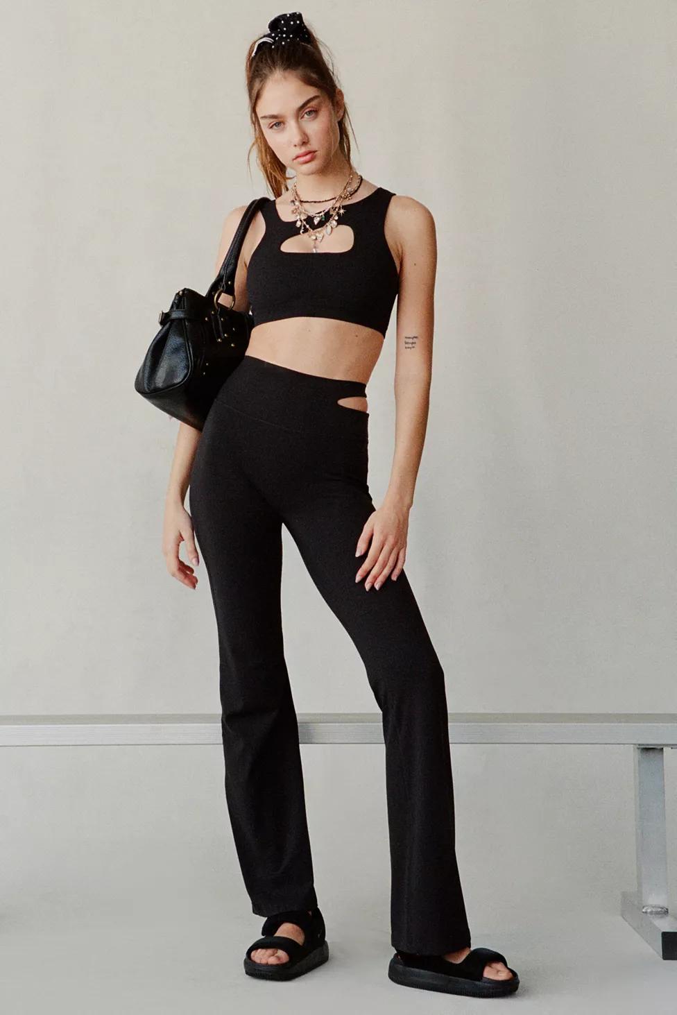 Nike Zenvy Asymmetric Cutout High-Waisted Flared Leggings by NIKE
