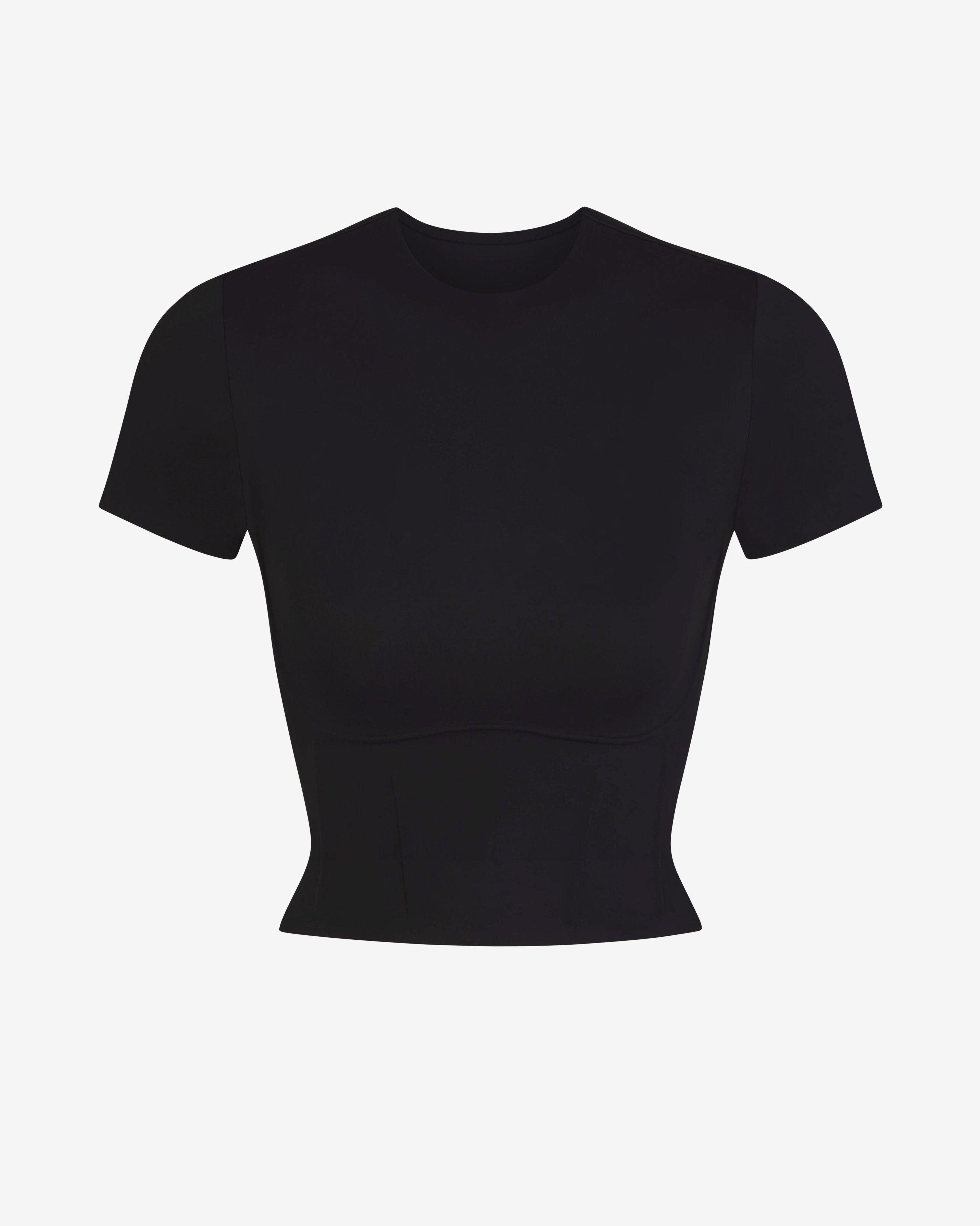 NikeSKIMS - Women's Corset Cropped Top - (Obsidian) by NIKE