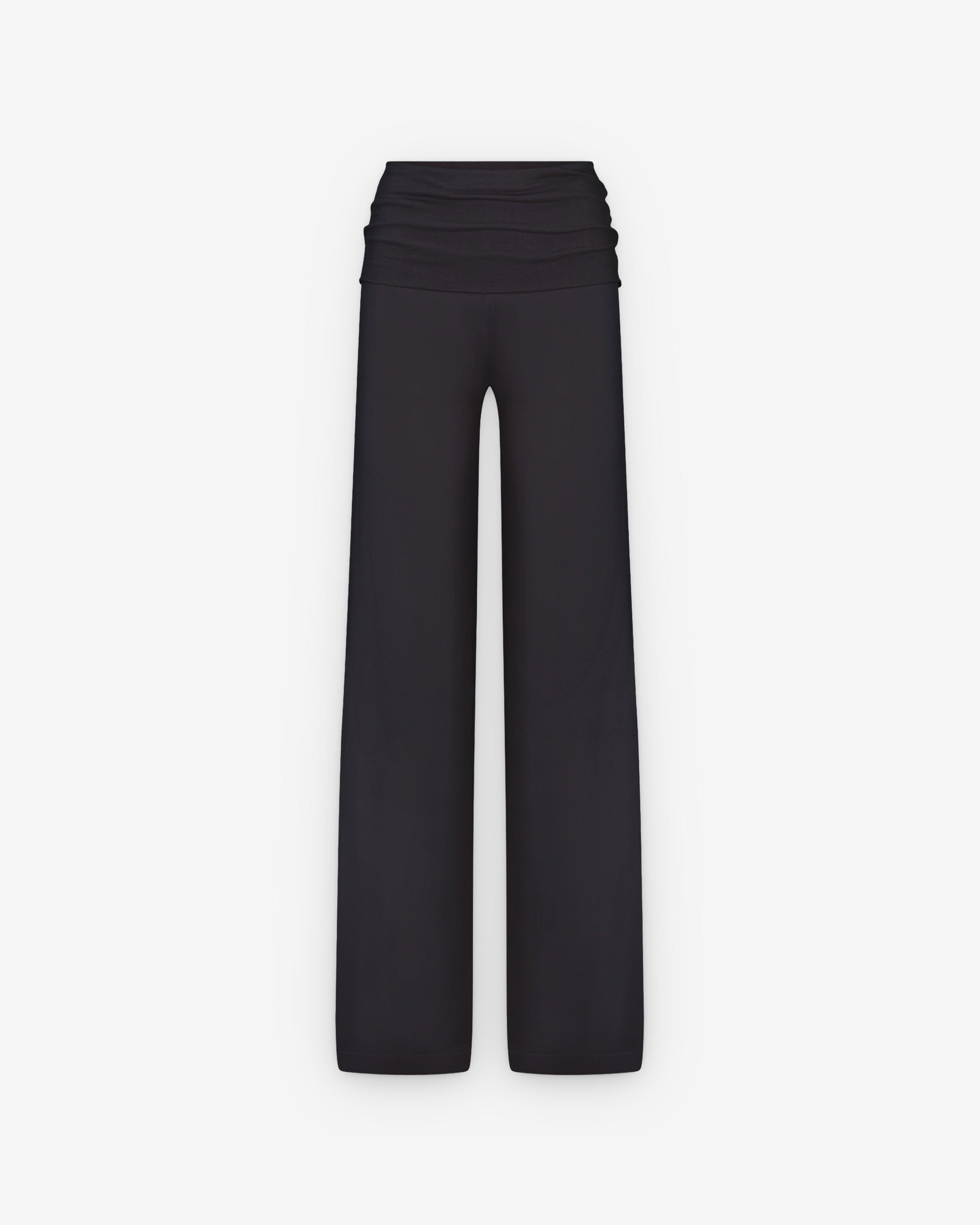 NikeSkims - Women's Foldover Wide Leg Pants - (Obsidian) by NIKE