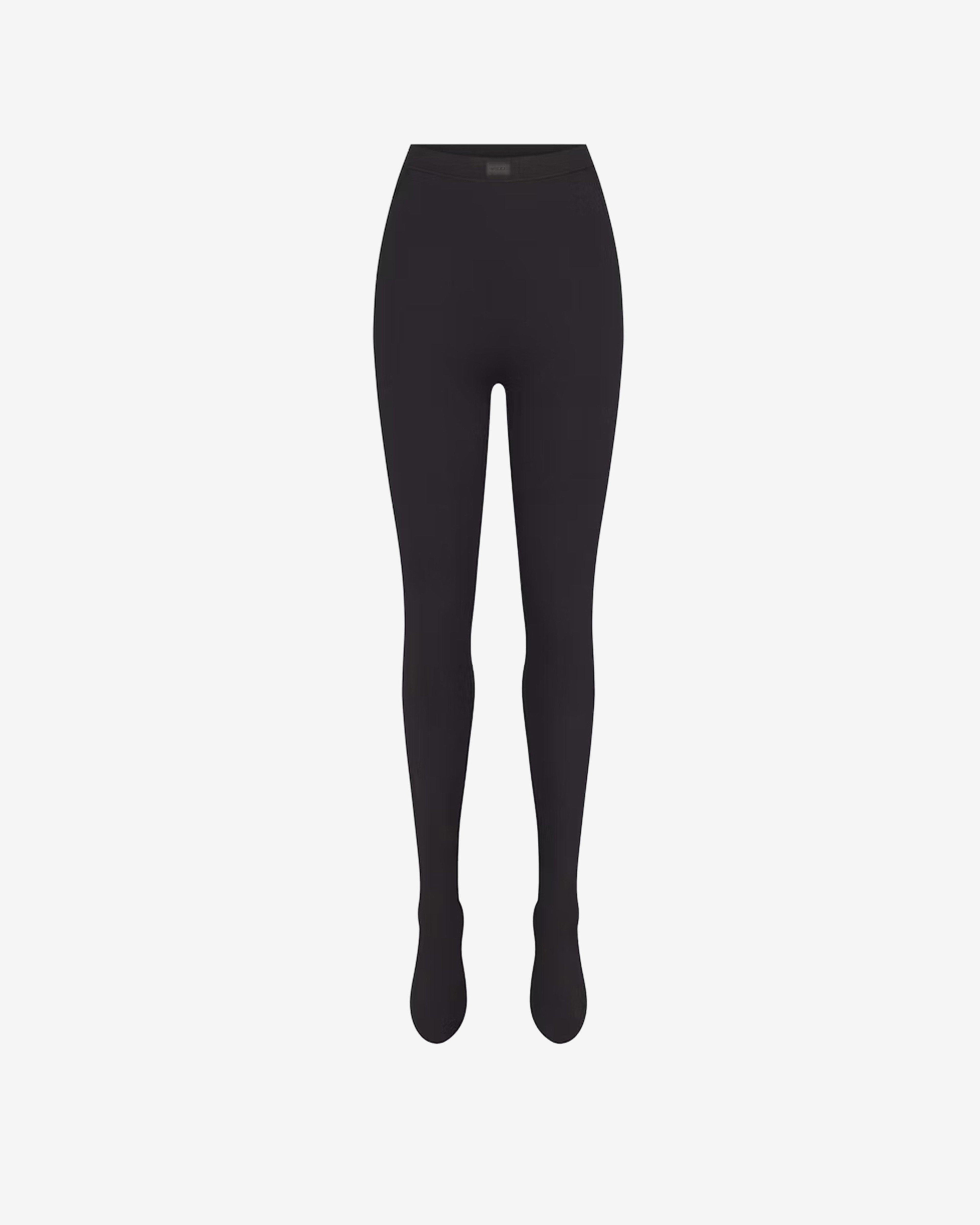 NikeSkims - Women's Matte Footsie Grip Leggings - (Obsidian) by NIKE