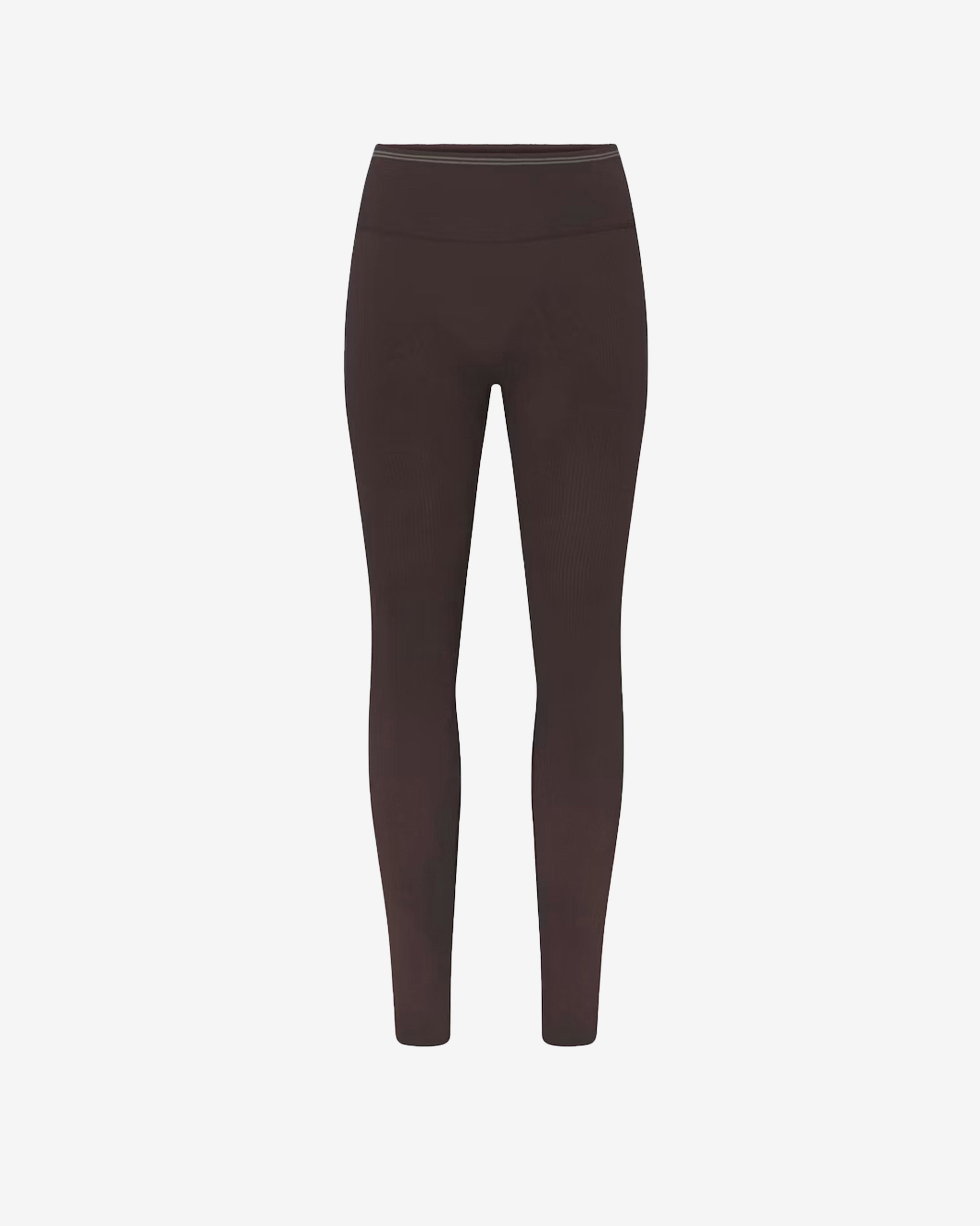 NikeSkims - Women's Matte V-Line Leggings - (Dark Sepia) by NIKE