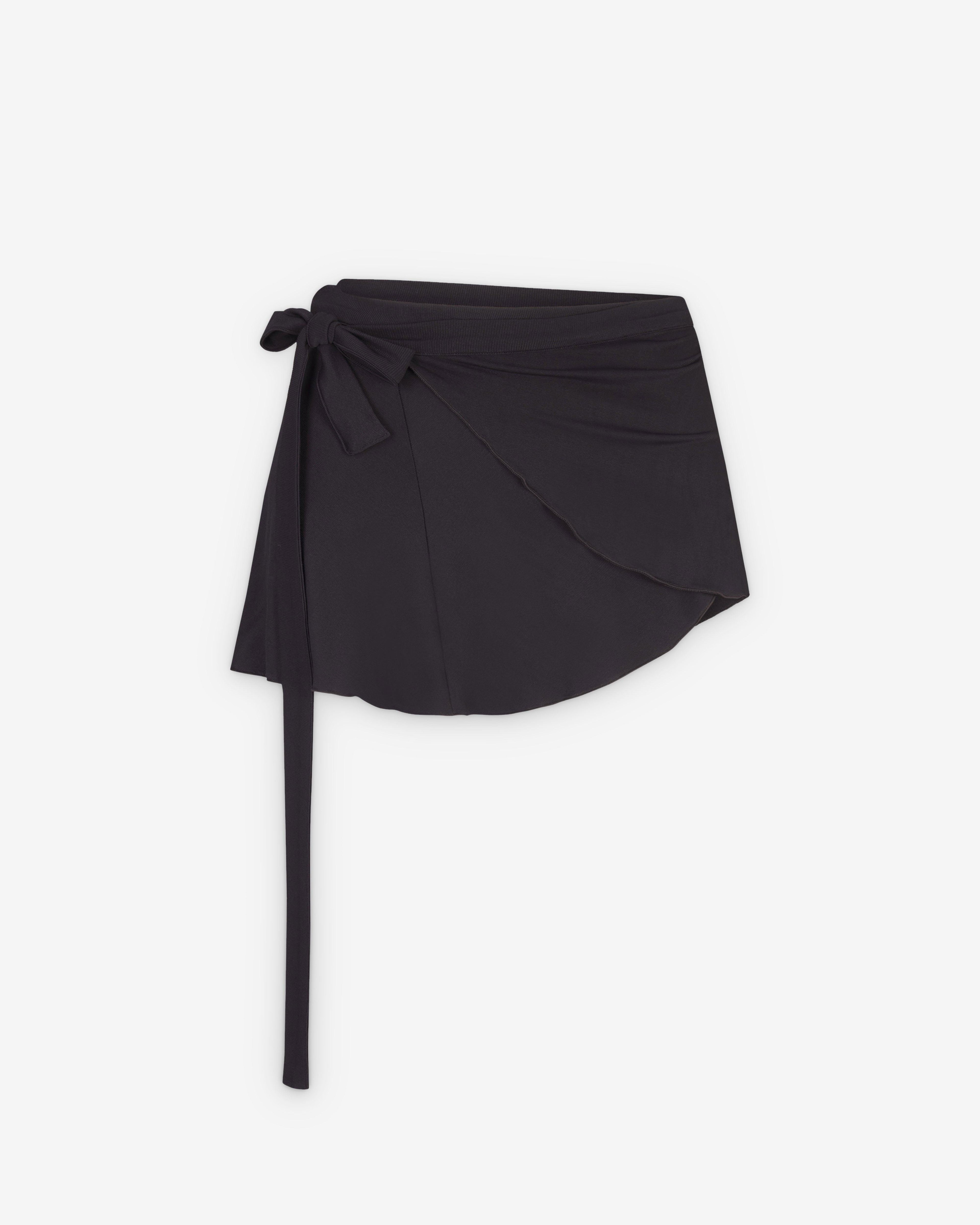NikeSkims - Women's Stretch Knit Seamless Wrap Skirt - (Obisidian) by NIKE