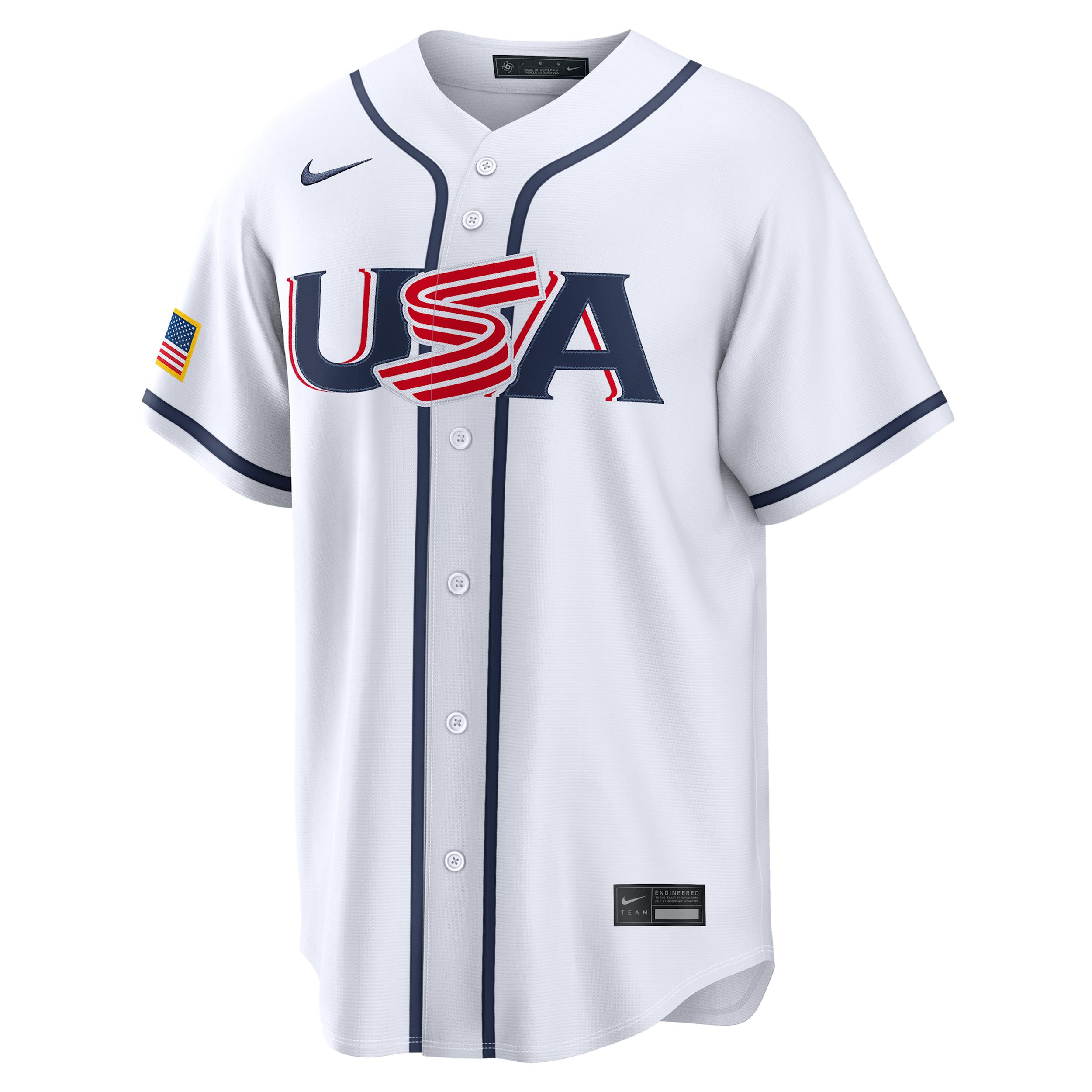 Nolan McLean USA Baseball 2026 World Baseball Classic Nike Men's Stadium Jersey by NIKE Nolan McLean USA Baseball 2026 World Baseball Classic Nike Men's Stadium Jersey by NIKE