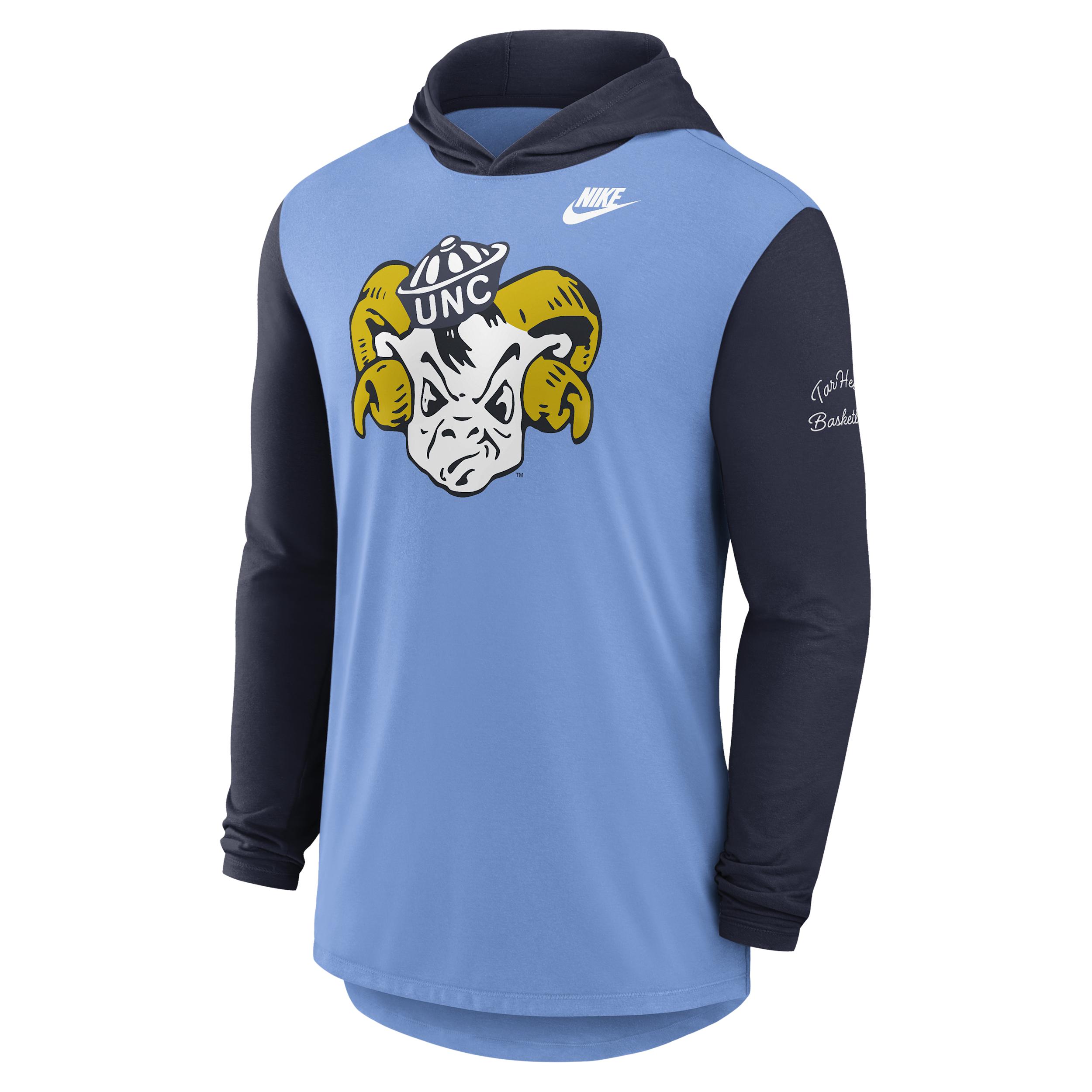North Carolina Campus Legacy Nike Men's Dri-FIT College Long-Sleeve Hooded T-Shirt by NIKE
