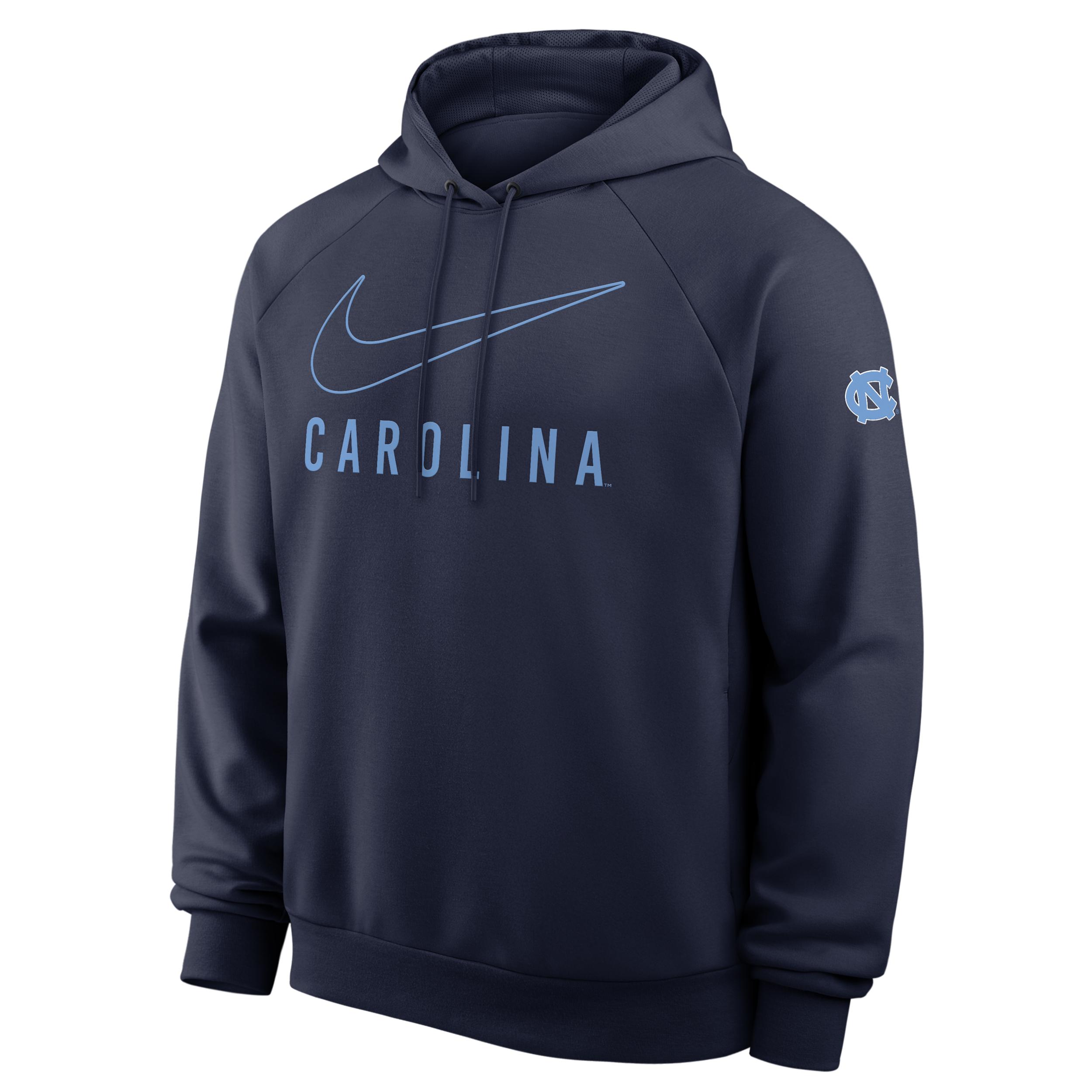 North Carolina Premium Performance Nike Men's Dri-FIT College Pullover Hoodie by NIKE