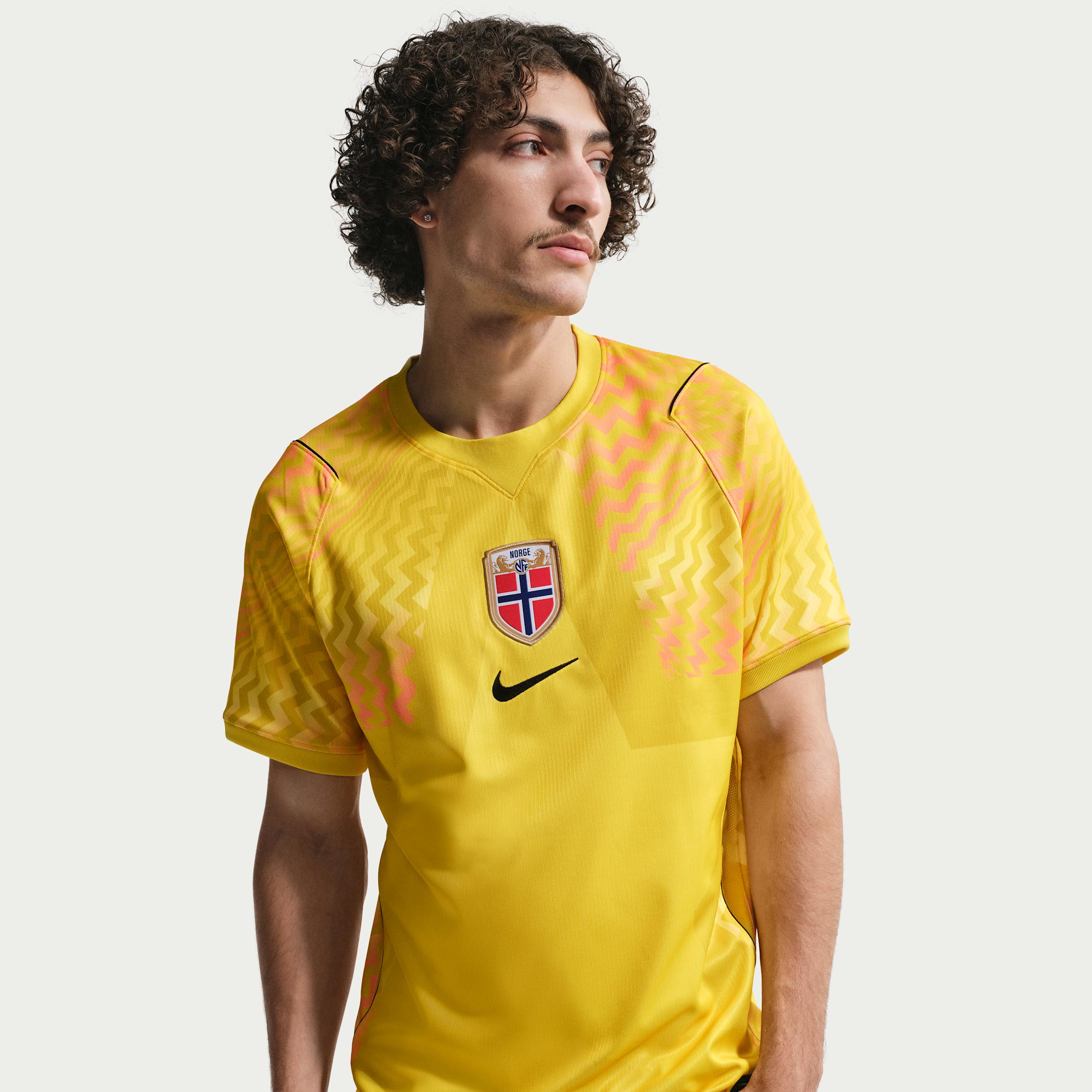 Norway 2026 Stadium Goalkeeper Nike Men's Dri-FIT Soccer Replica Short-Sleeve Jersey by NIKE