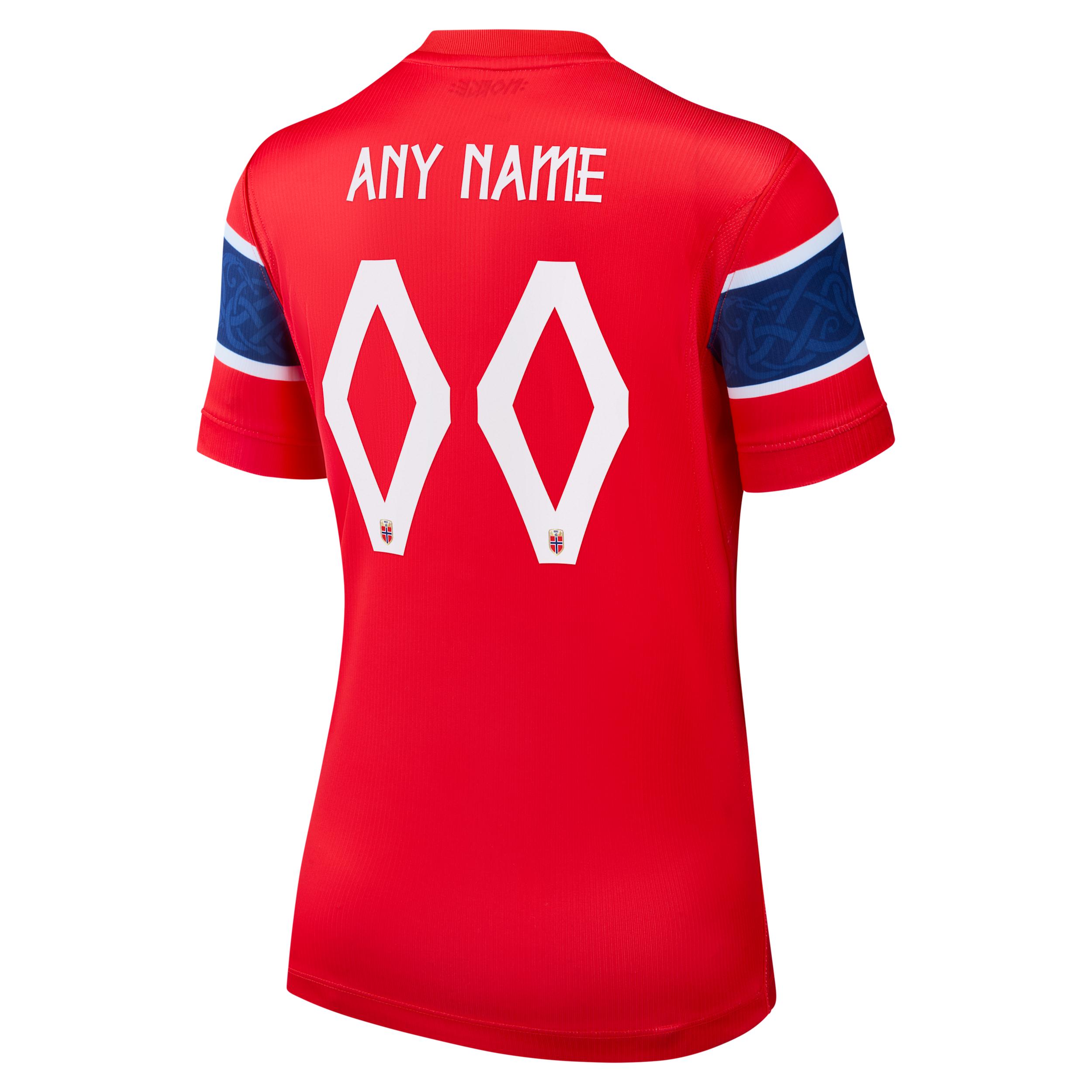 Norway 2026 Stadium Home Nike Women's Dri-FIT Soccer Replica Custom Jersey By You by NIKE