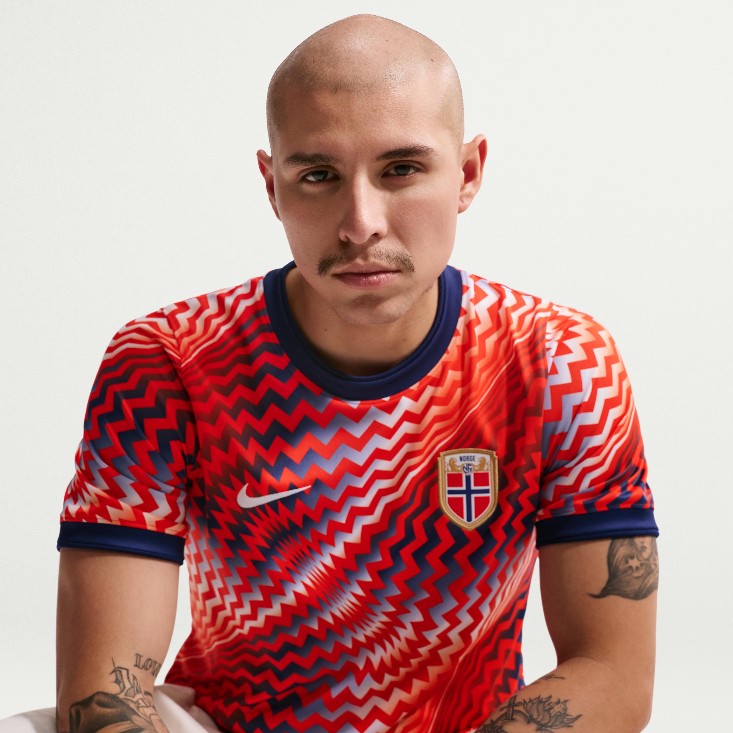 Norway Academy Pro Nike Men's Dri-FIT Soccer Pre-Match Short-Sleeve Top by NIKE