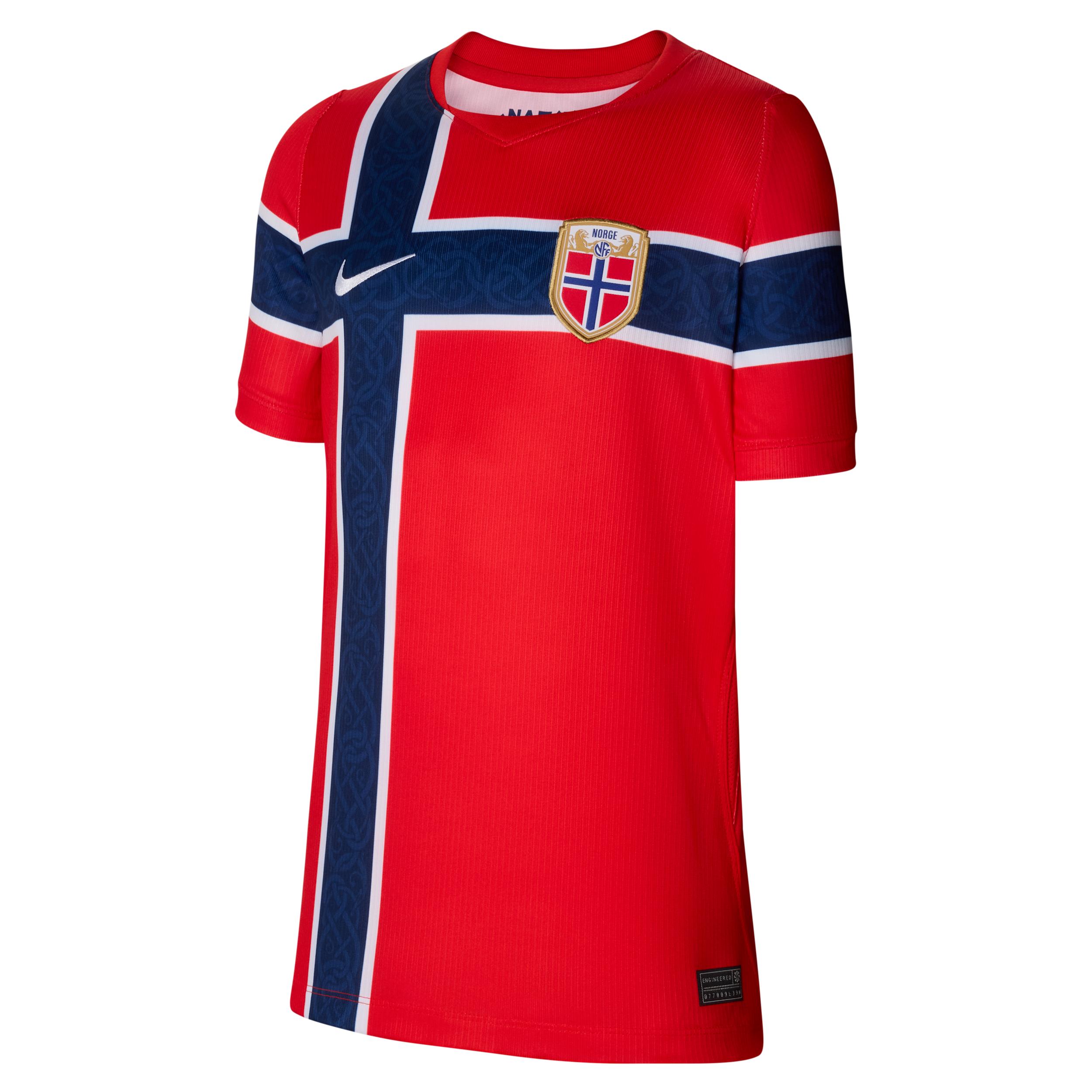 Norway National Team 2026 Stadium Home Big Kids' Nike Dri-FIT Soccer Jersey by NIKE