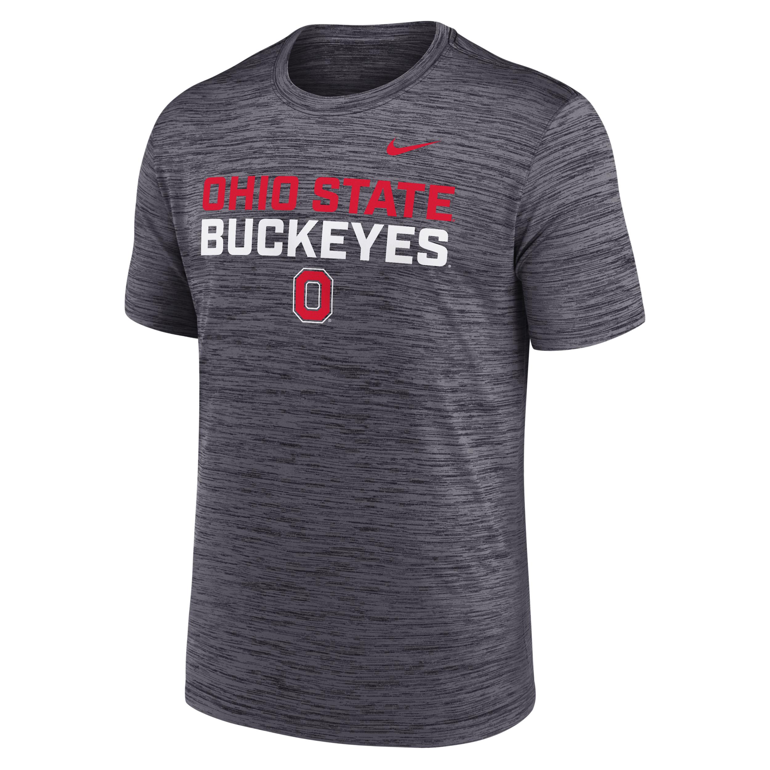 Ohio State Campus Center Stack Velocity Nike Men's Dri-FIT College T-Shirt by NIKE