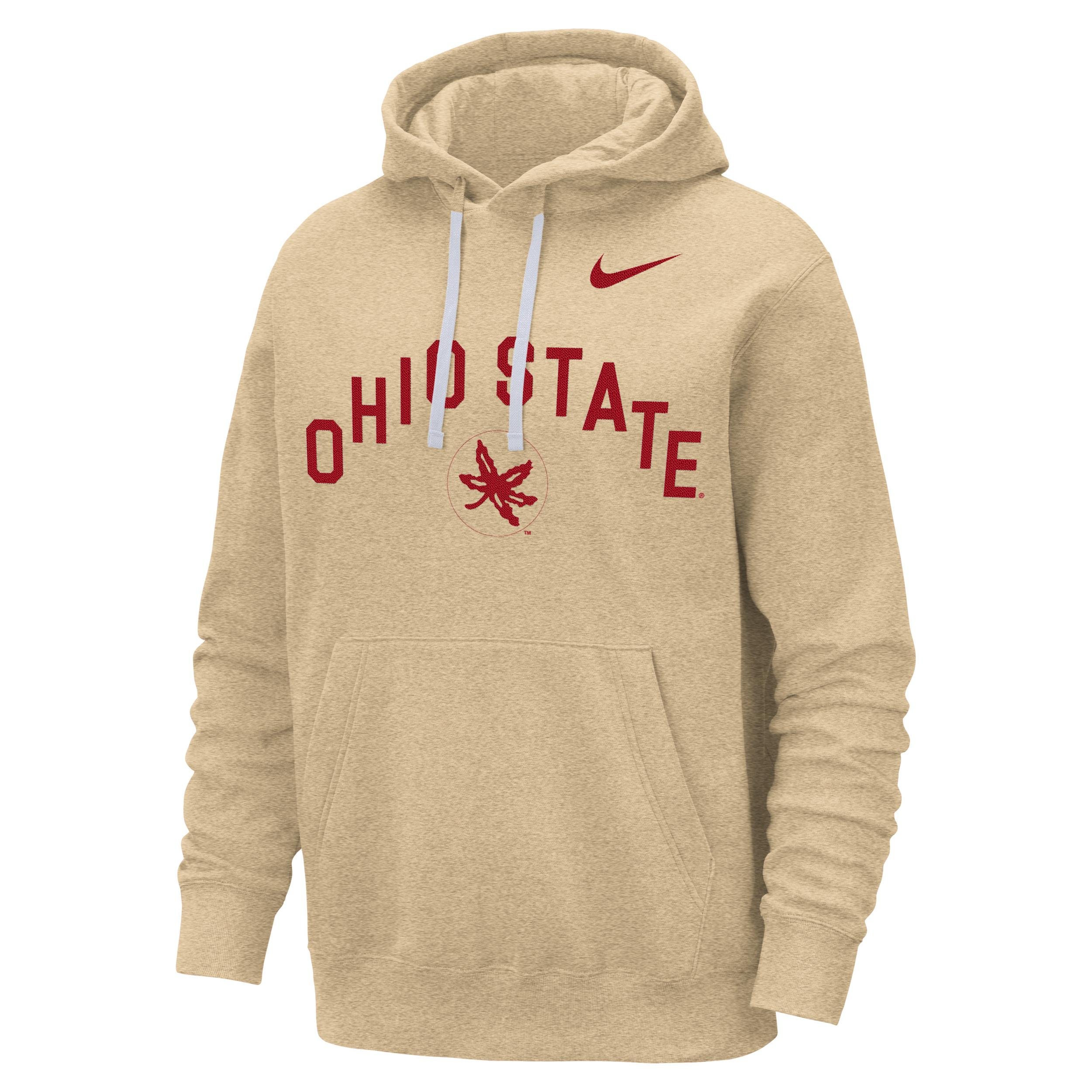 Ohio State Club Fleece Nike Men's College Pullover Hoodie by NIKE