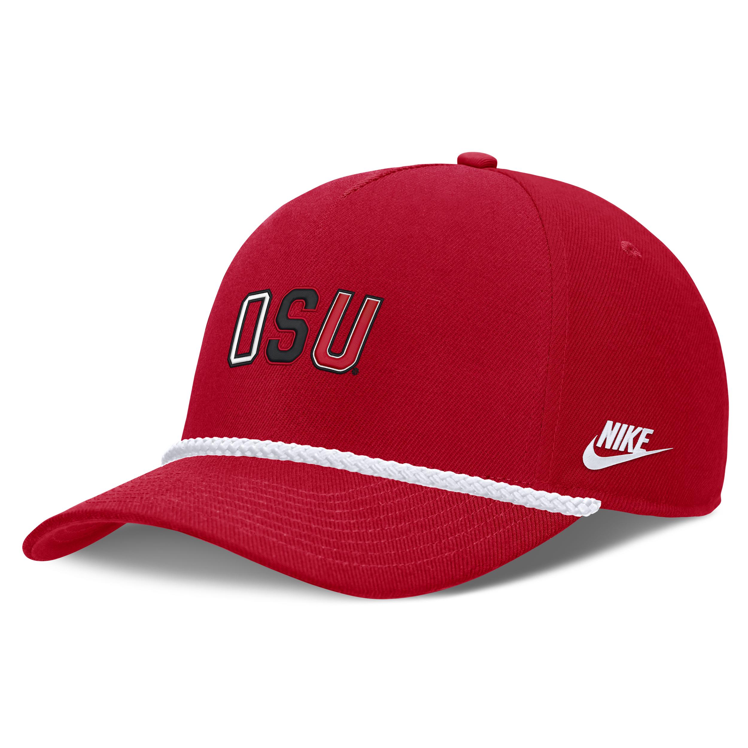 Ohio State Legacy Basketball Rope Rise Nike Unisex College Adjustable Hat by NIKE