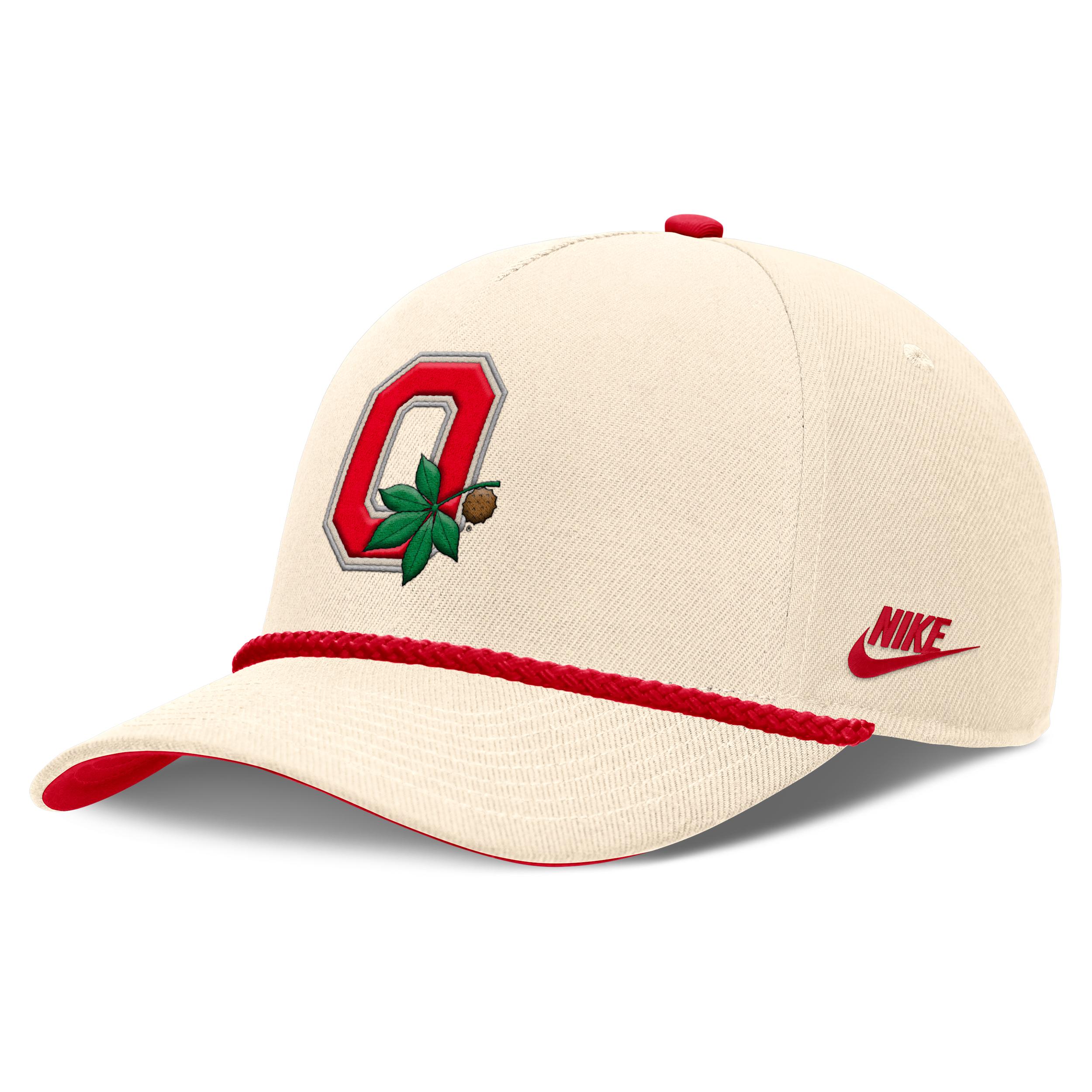 Ohio State Legacy Vintage Rope Rise Nike Unisex College Adjustable Hat by NIKE
