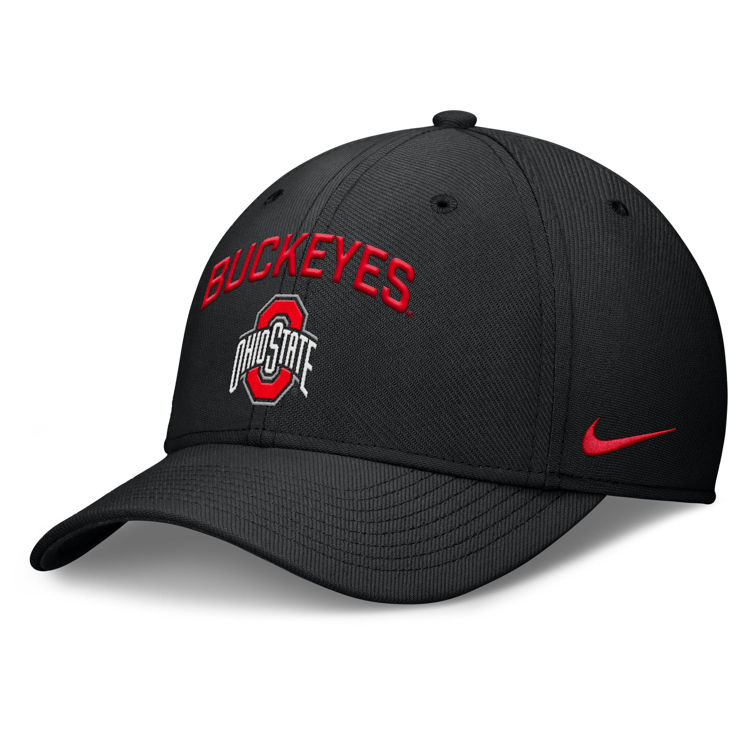 Ohio State On-Field Rise Swoosh Nike Men's Dri-FIT College Hat by NIKE