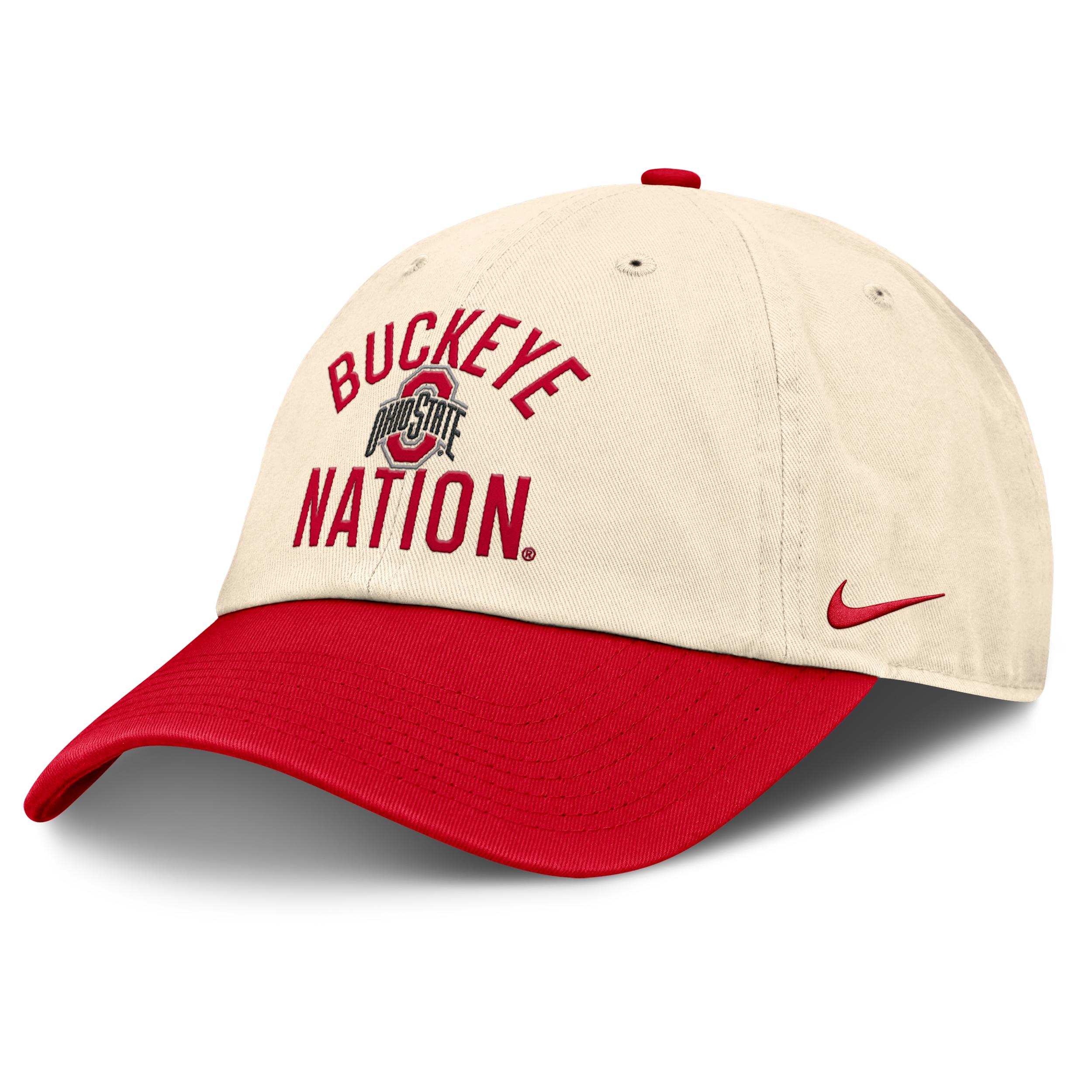 Ohio State Primetime 2-Tone Club Nike Unisex College Adjustable Hat by NIKE