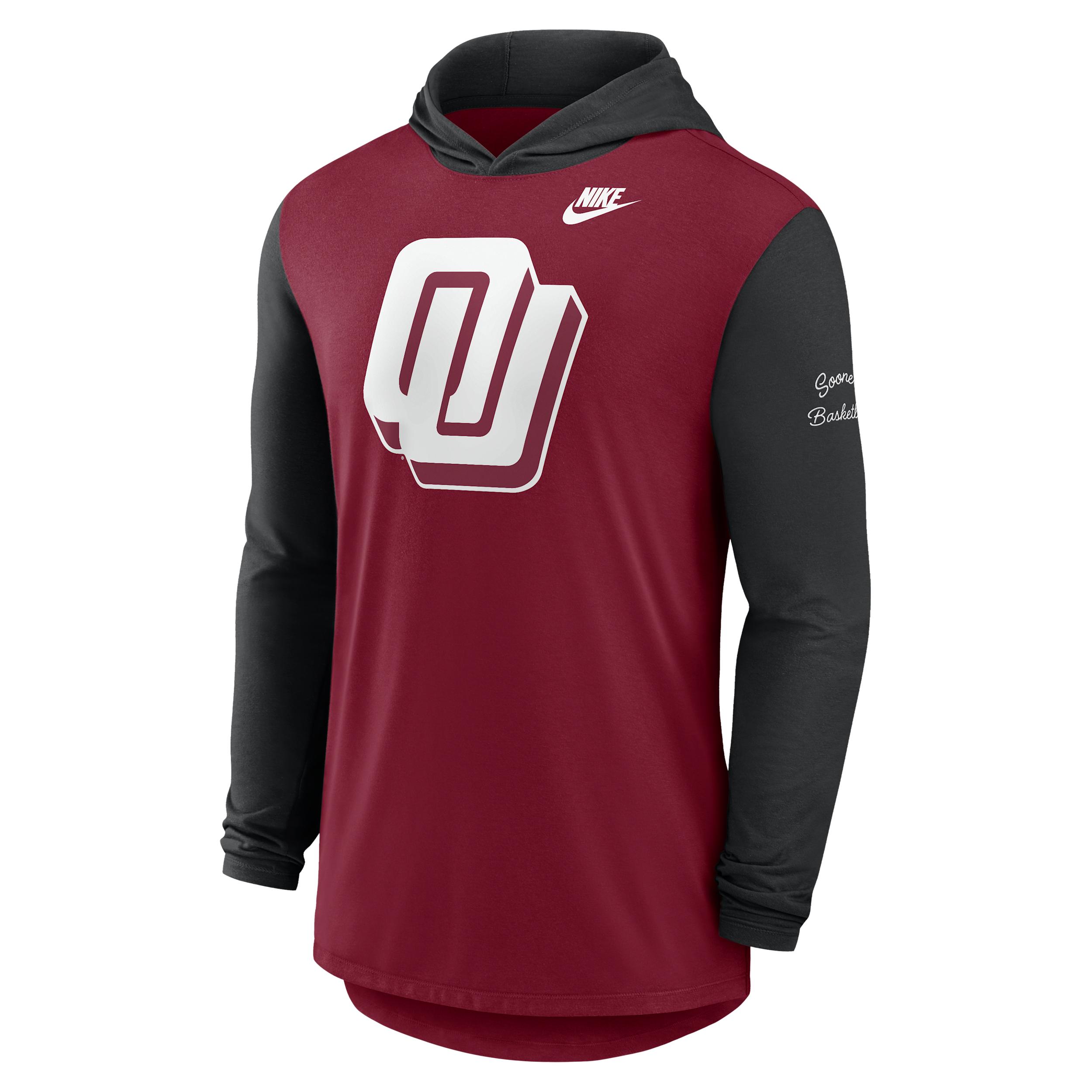 Oklahoma Campus Legacy Nike Men's Dri-FIT College Long-Sleeve Hooded T-Shirt by NIKE