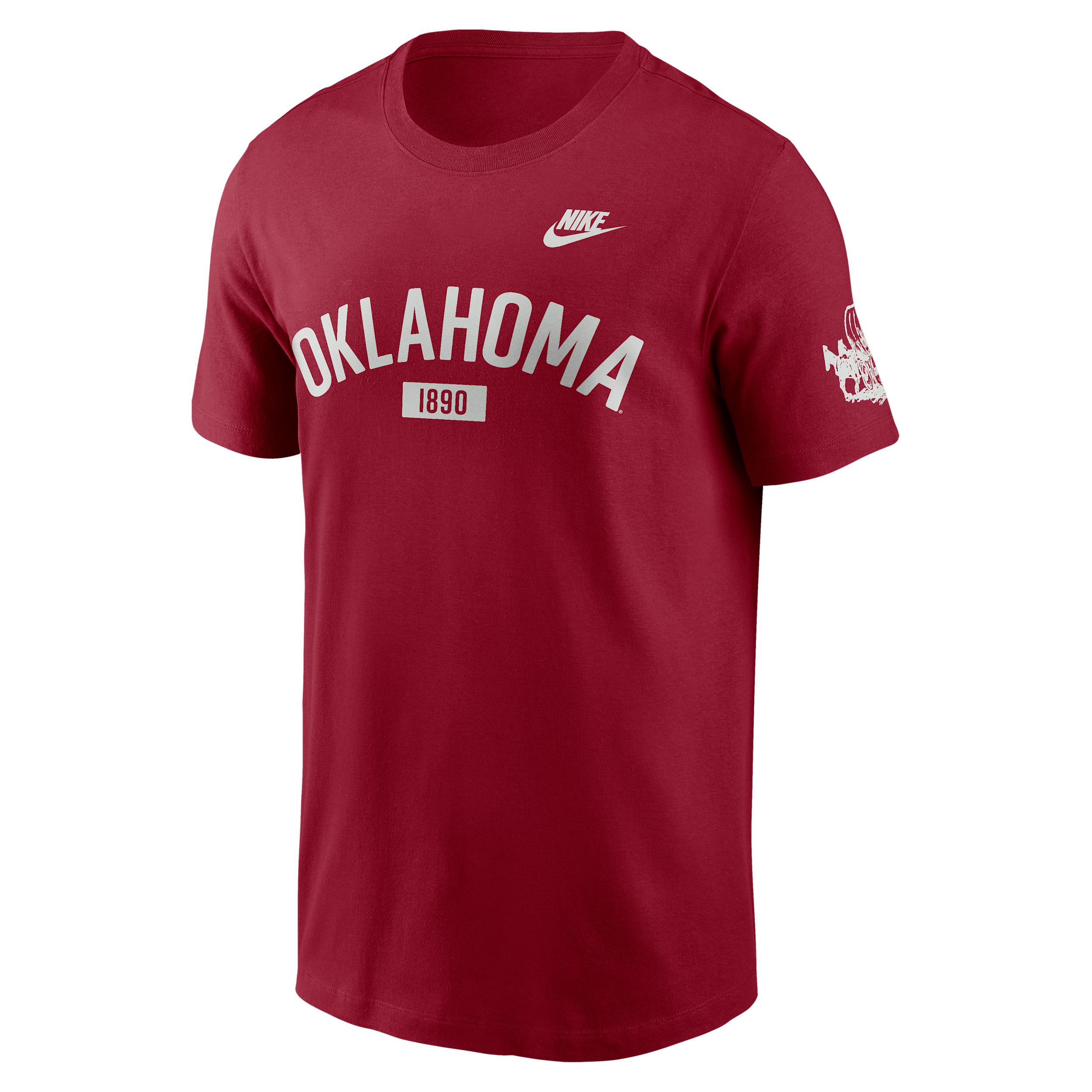 Oklahoma Legacy Arch 2-Hit Nike Men's College T-Shirt by NIKE
