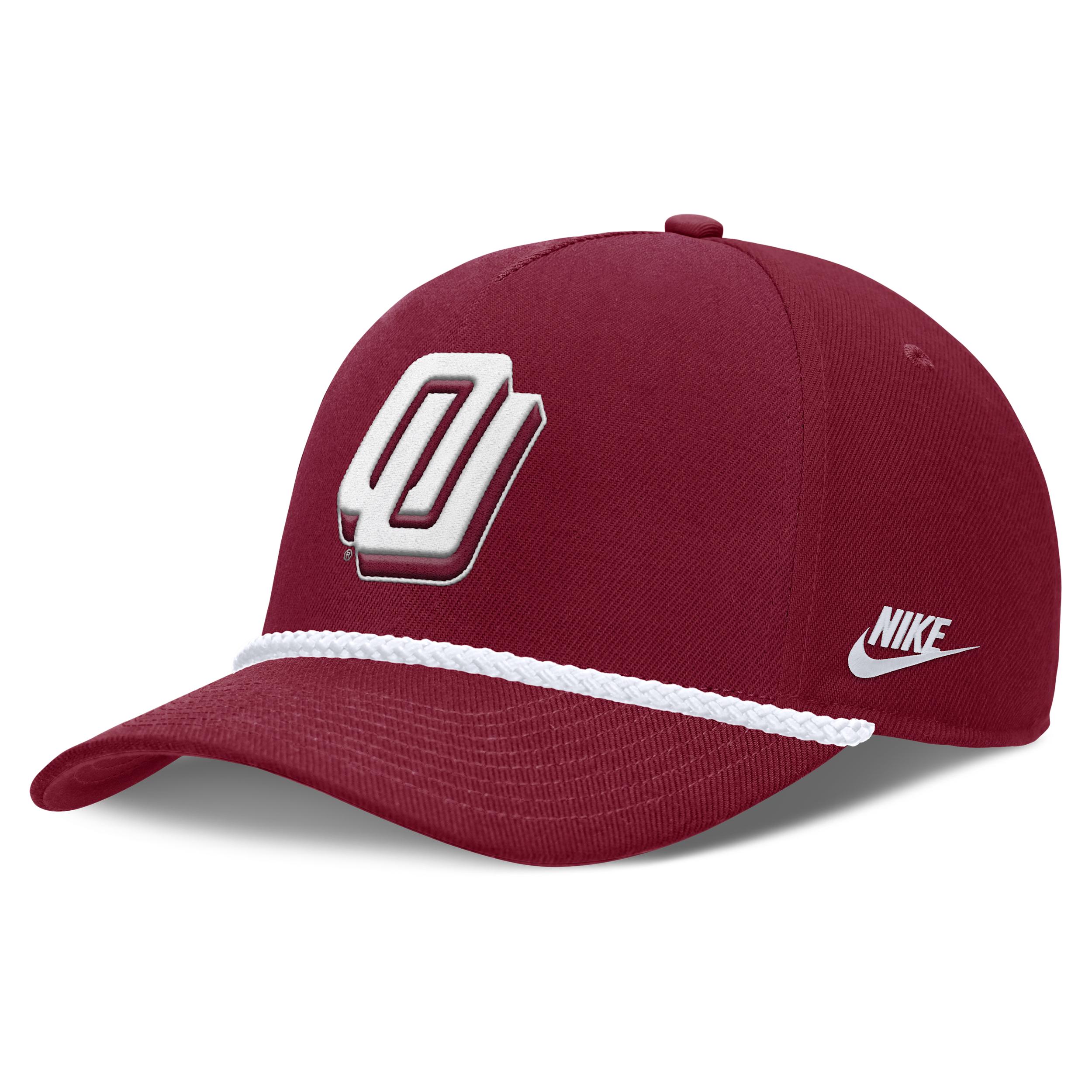 Oklahoma Legacy Basketball Rope Rise Nike Unisex College Adjustable Hat by NIKE