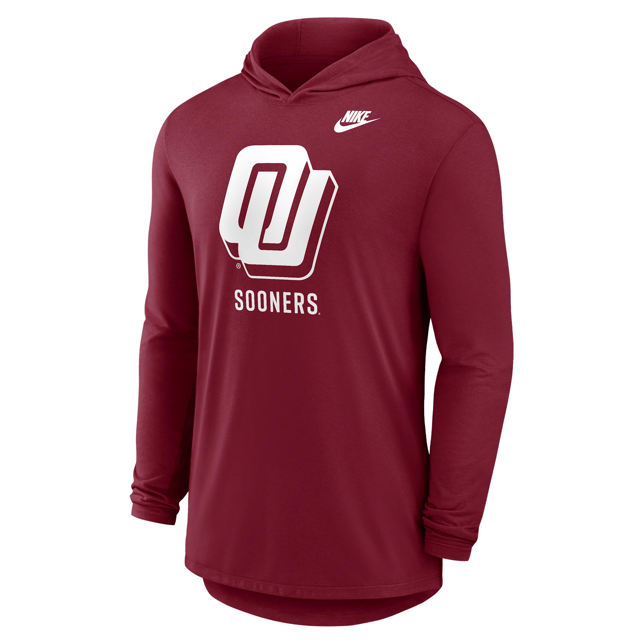 Oklahoma Legacy Nike Men's Dri-FIT College Long-Sleeve Hooded T-Shirt by NIKE