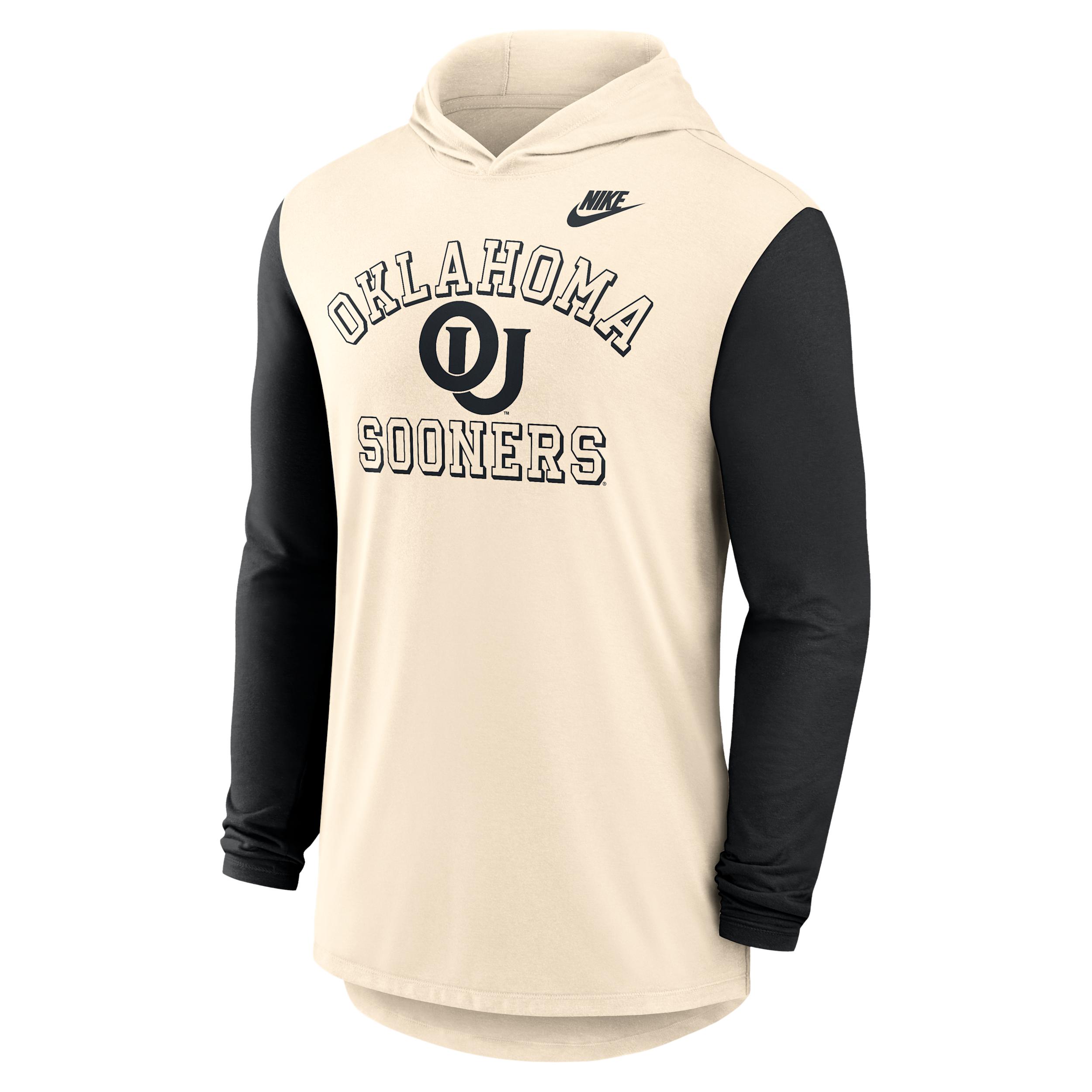 Oklahoma Legacy Nike Men's Dri-FIT College Long-Sleeve Hooded T-Shirt by NIKE