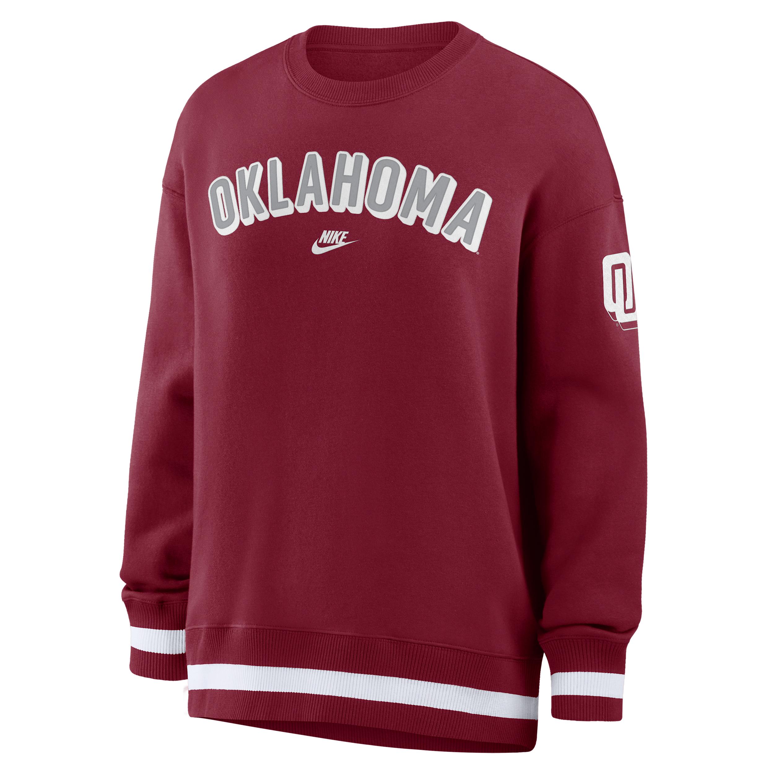 Oklahoma Legacy Phoenix Nike Women's College Oversized Pullover Crew by NIKE