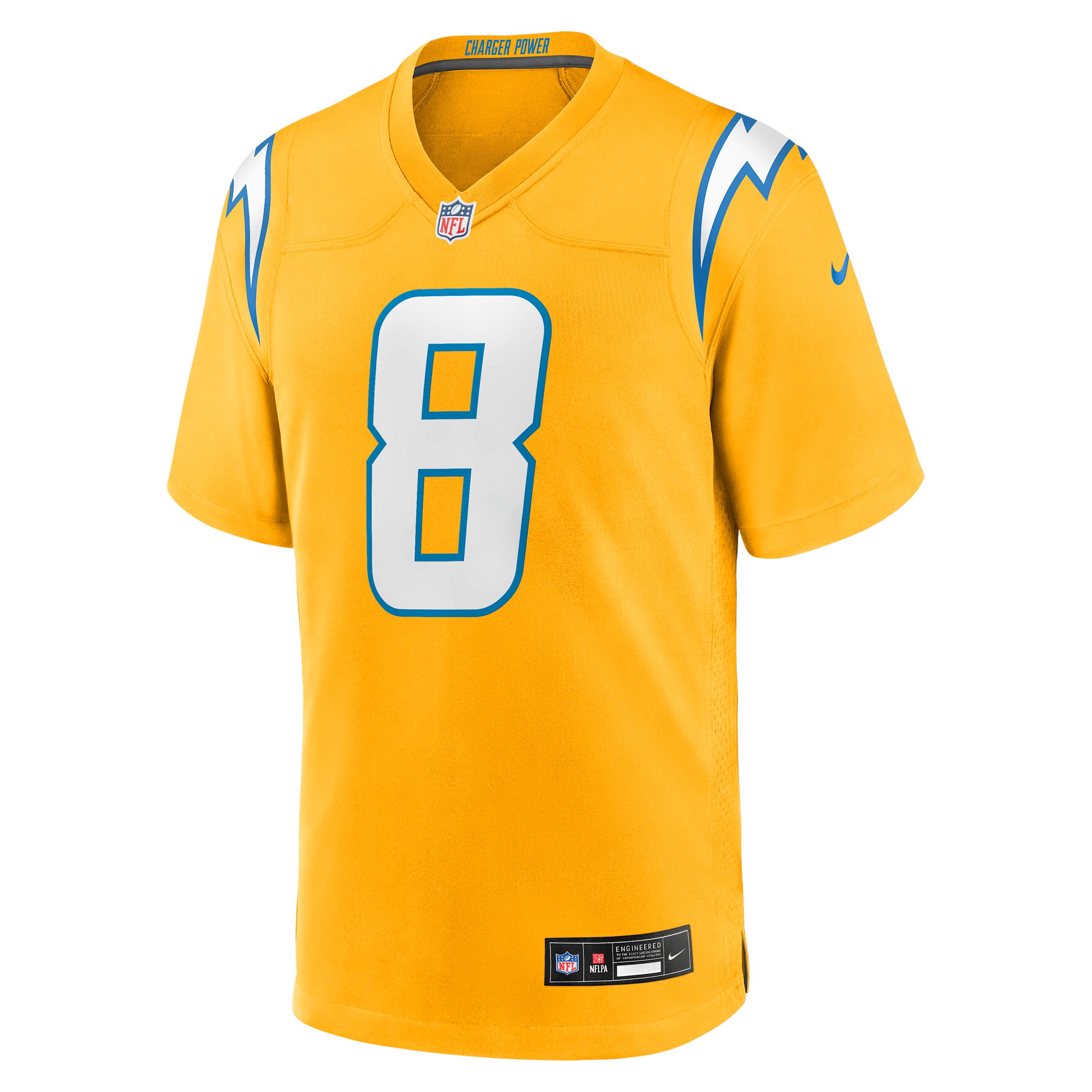 Omarion Hampton Los Angeles Chargers Nike Men's NFL Game Jersey by NIKE