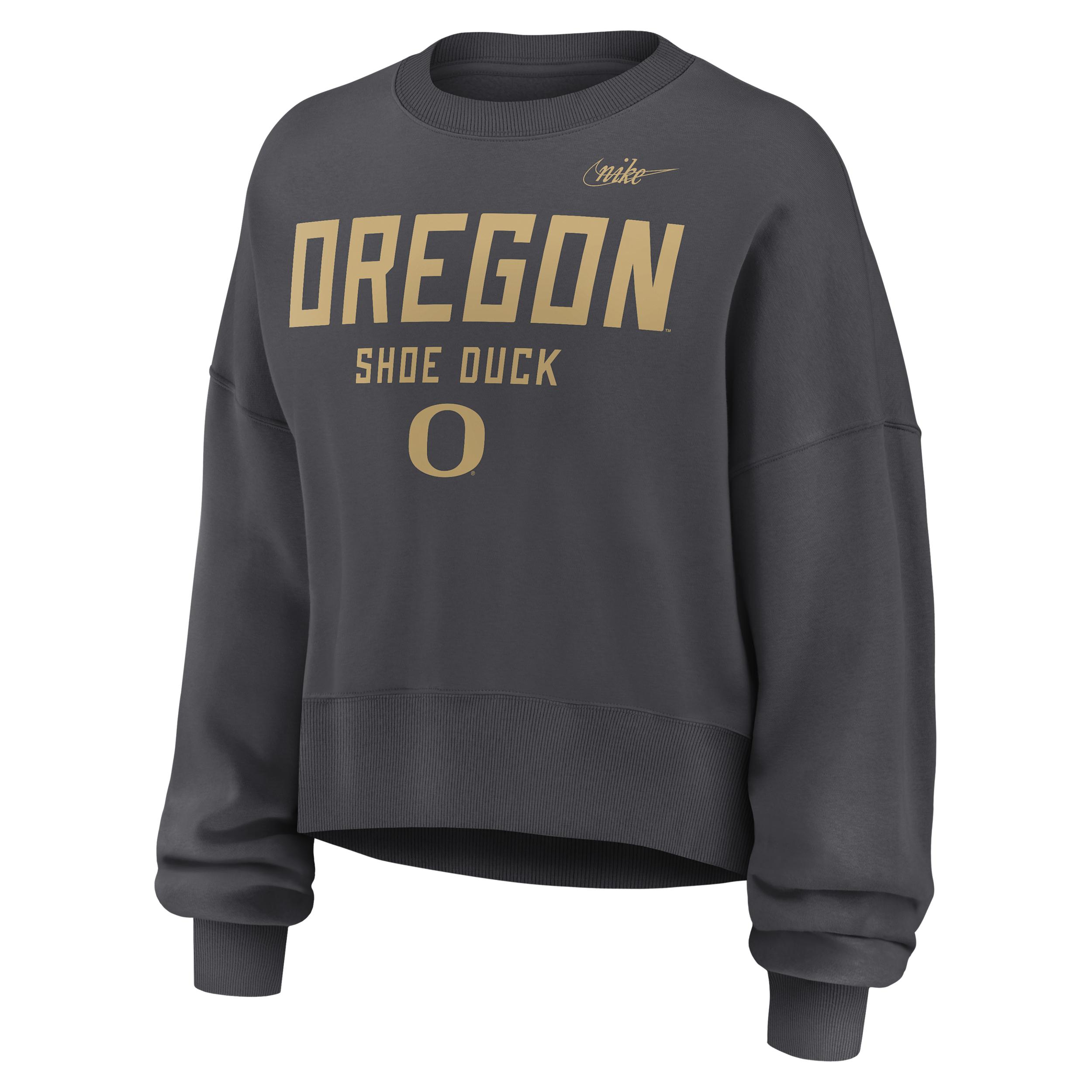 Oregon Alt Nike Women's College Pullover Crew by NIKE