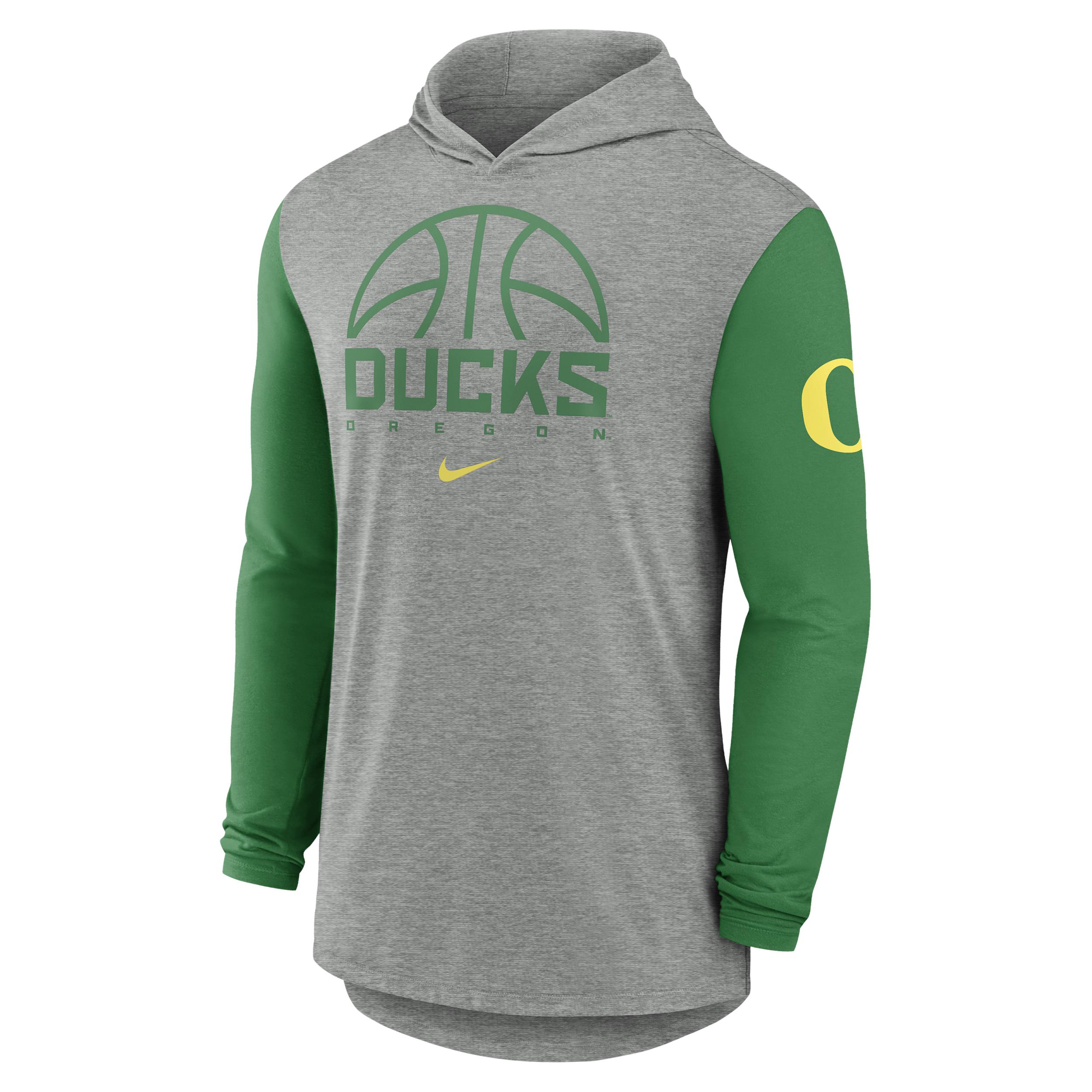 Oregon Basketball Nike Men's Dri-FIT College Long-Sleeve Hooded T-Shirt by NIKE
