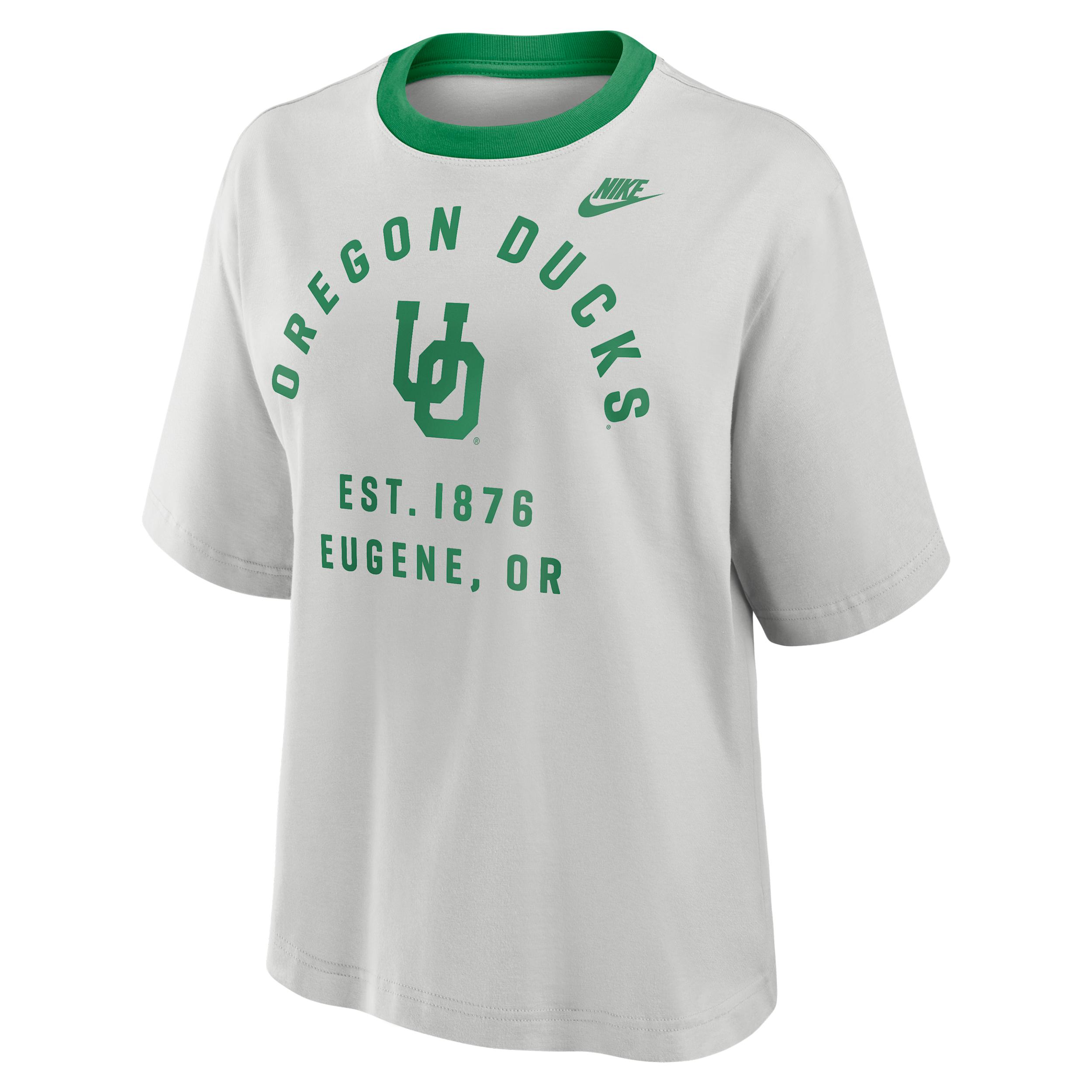 Oregon Legacy Arch Script Boxy Nike Women's College T-Shirt by NIKE
