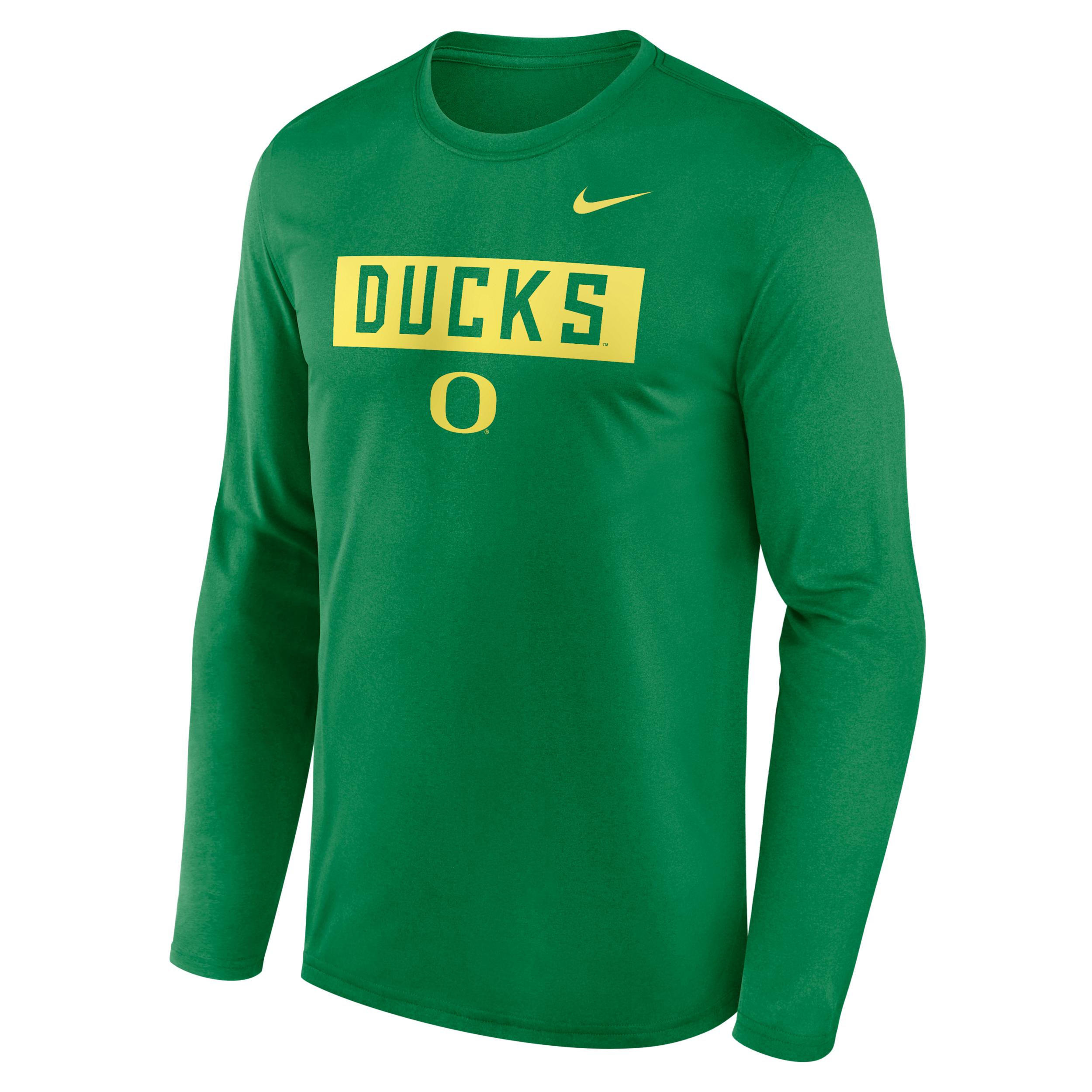 Oregon Primetime Legend 2-Hit Nike Men's Dri-FIT College Long-Sleeve T-Shirt by NIKE